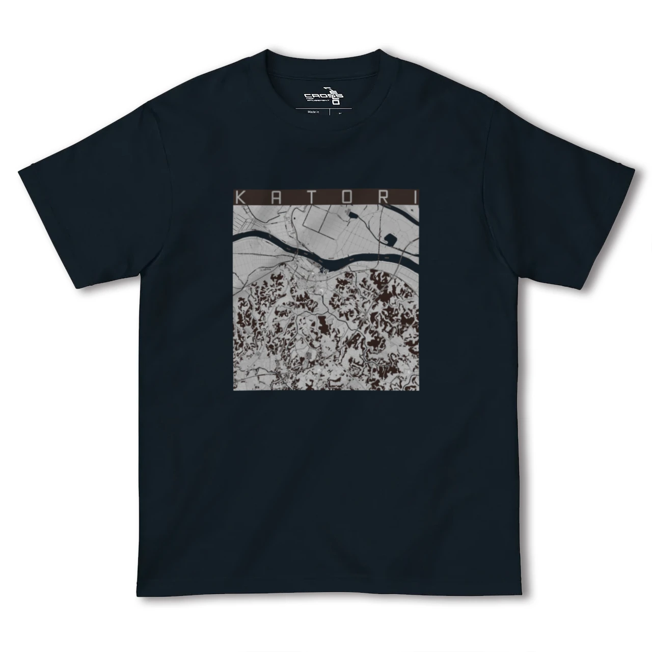 【香取(千葉県)】地図柄ヘビーウェイトTシャツ