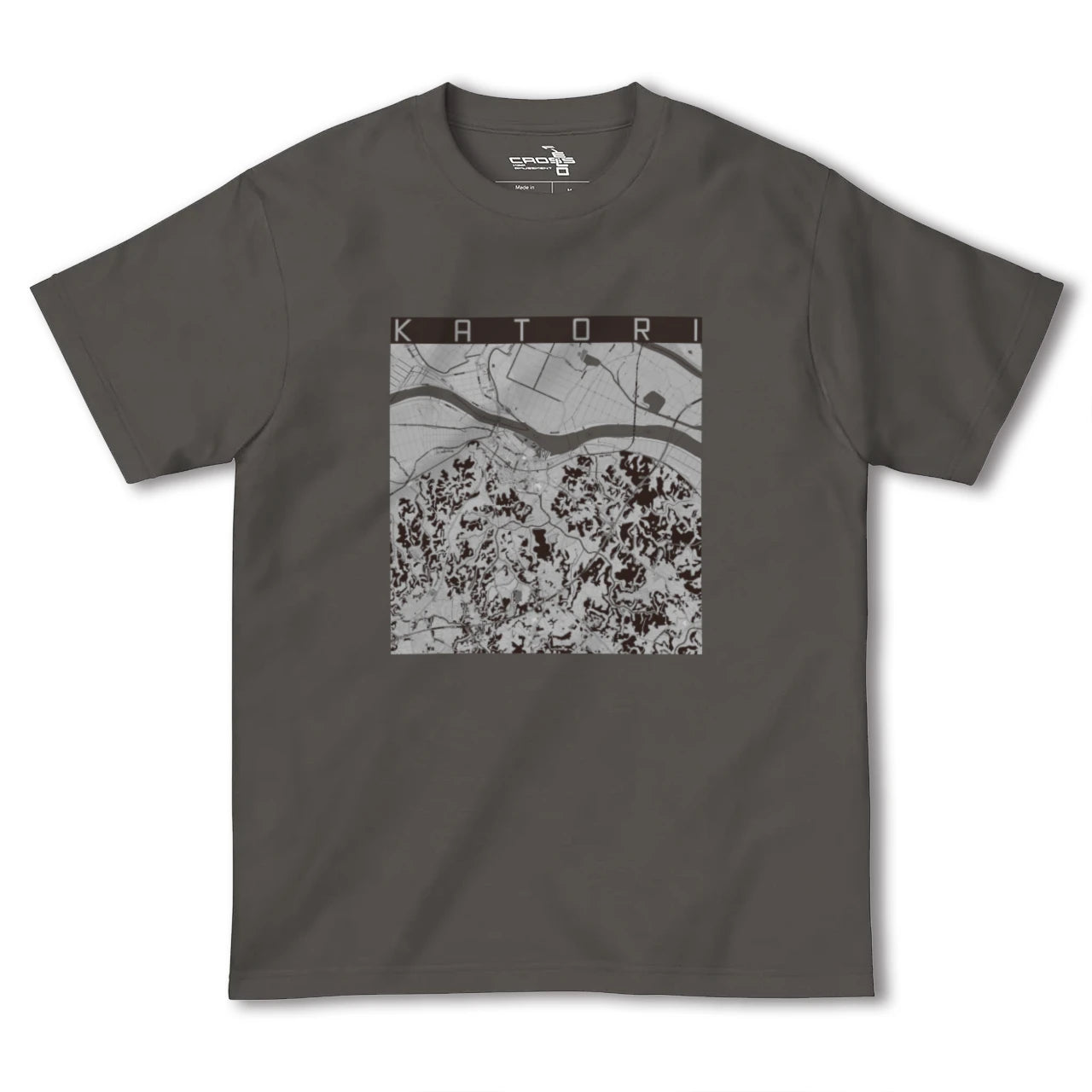 【香取(千葉県)】地図柄ヘビーウェイトTシャツ