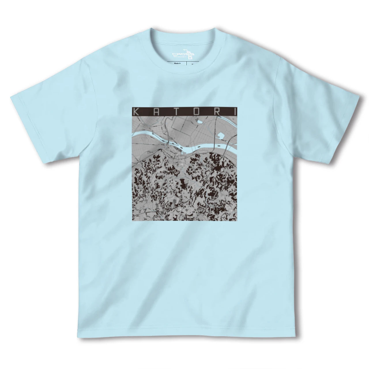 【香取(千葉県)】地図柄ヘビーウェイトTシャツ