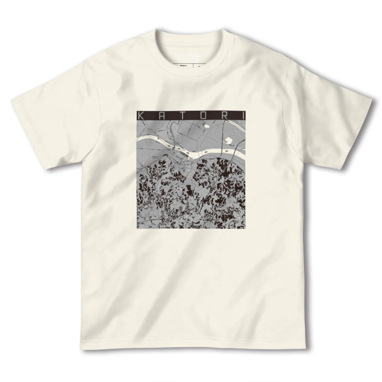 【香取(千葉県)】地図柄ヘビーウェイトTシャツ