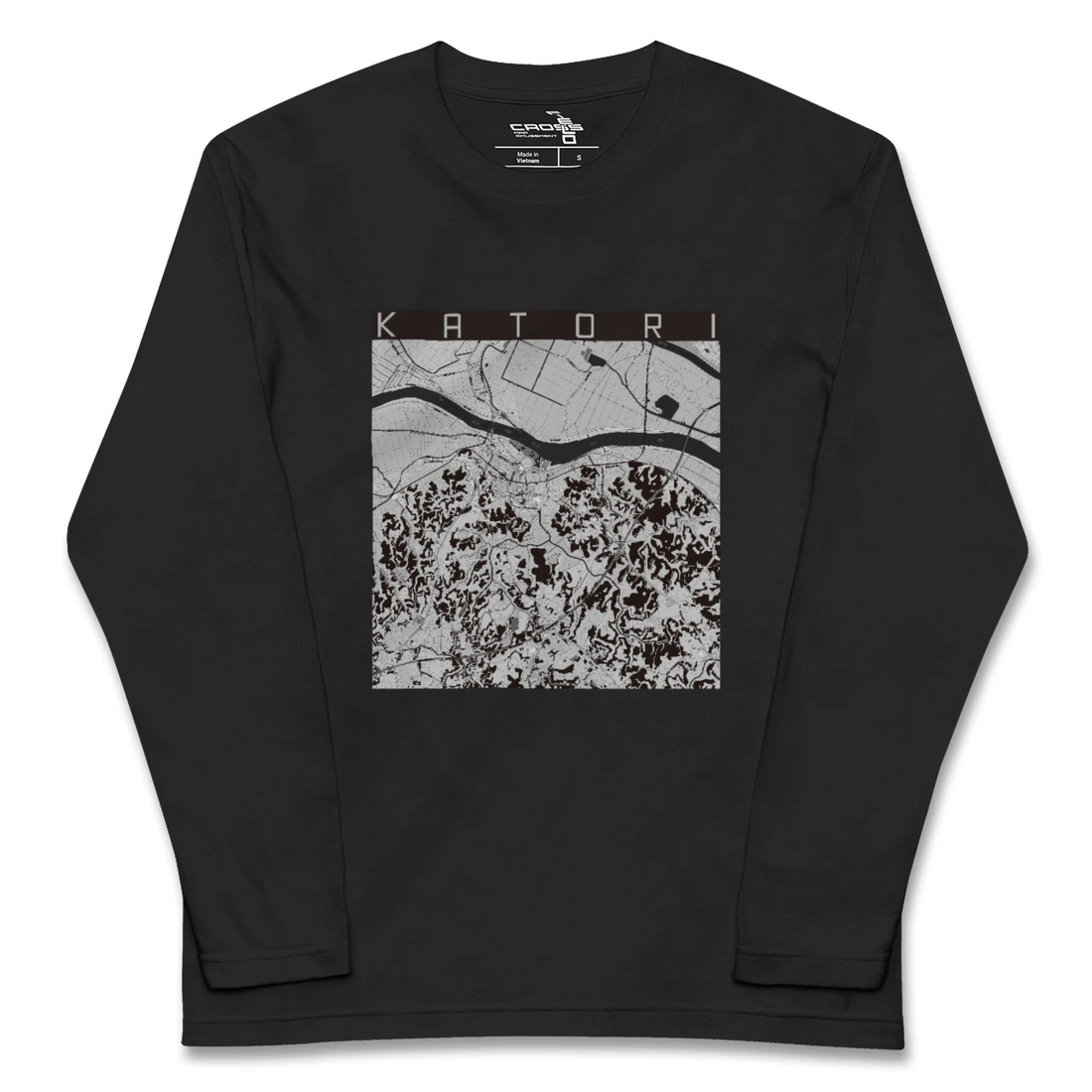 【香取(千葉県)】地図柄ロングスリーブTシャツ