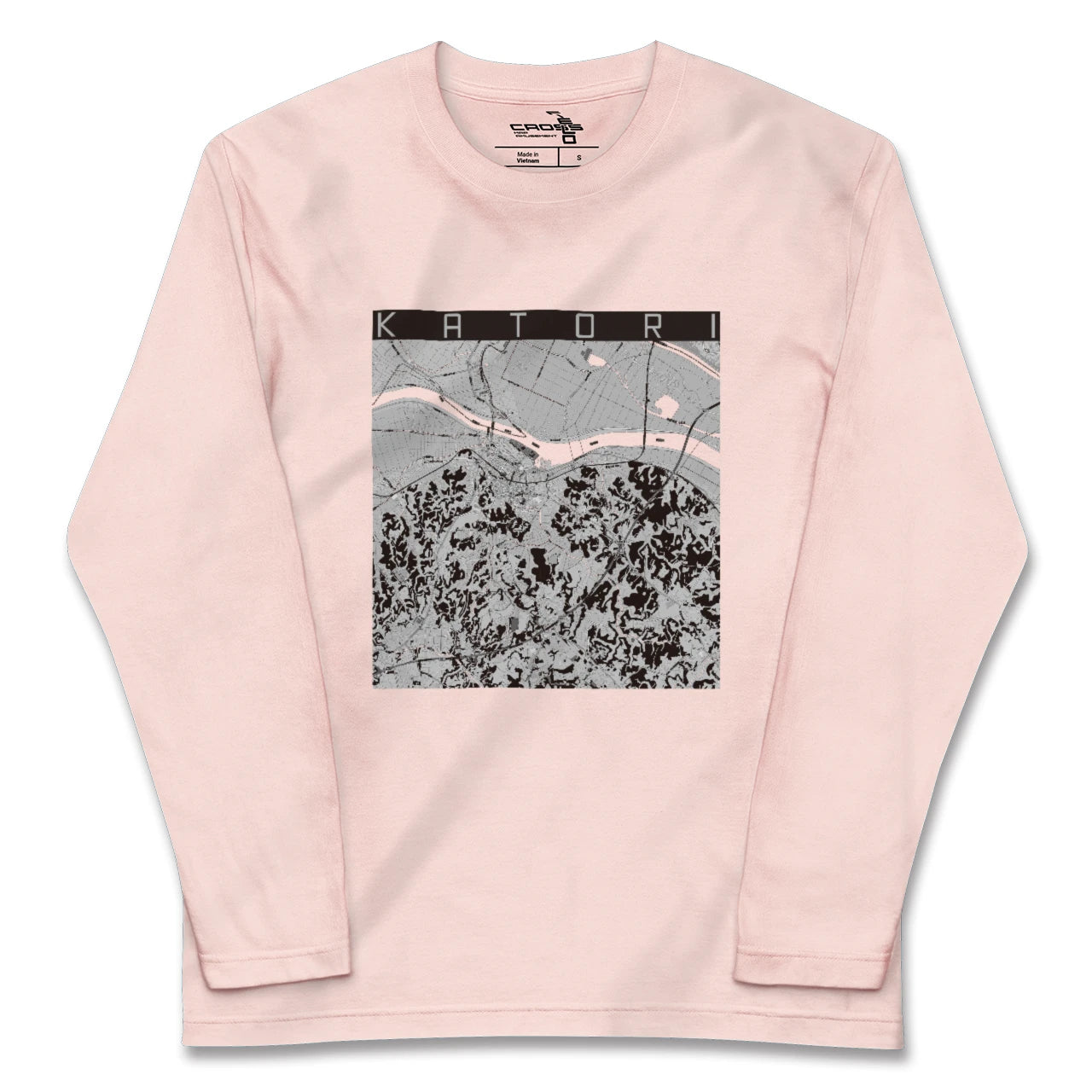 【香取(千葉県)】地図柄ロングスリーブTシャツ