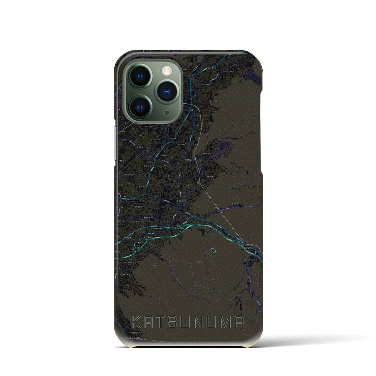 【勝沼(山梨県)】地図柄iPhoneケース(バックカバータイプ)