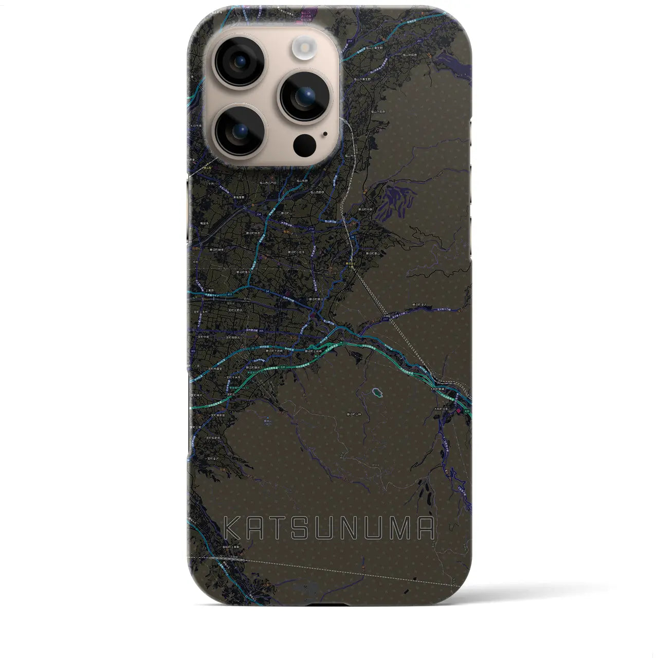 【勝沼(山梨県)】地図柄iPhoneケース(バックカバータイプ)