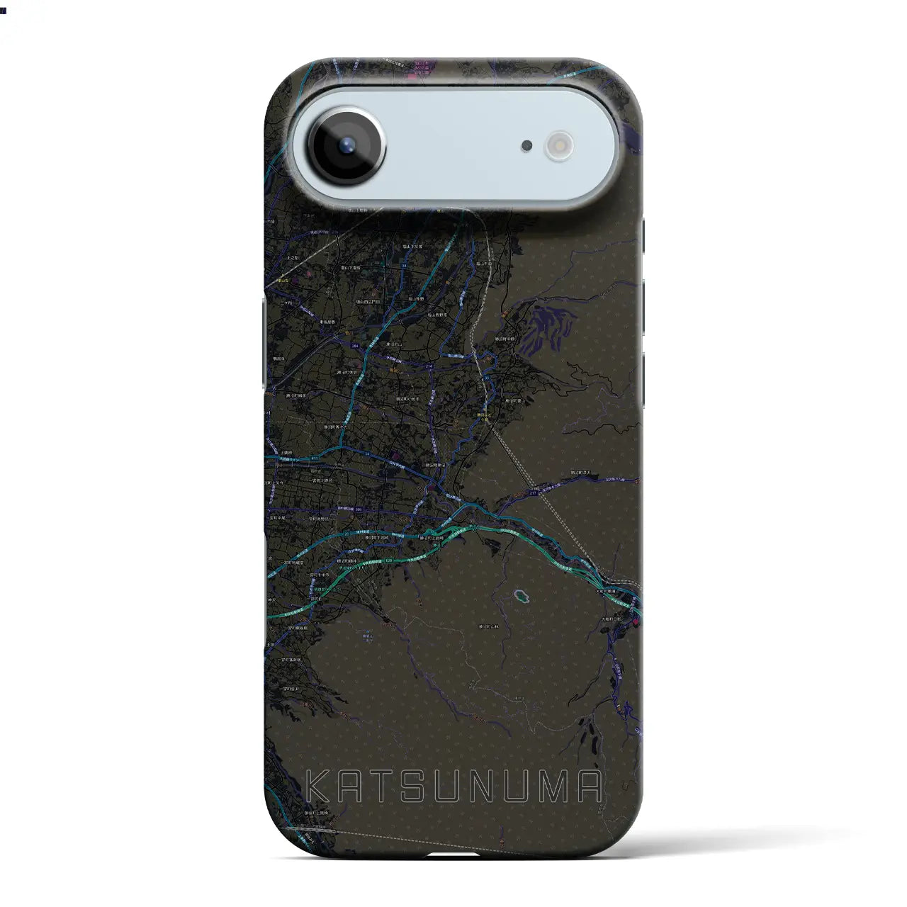 【勝沼(山梨県)】地図柄iPhoneケース(バックカバータイプ)