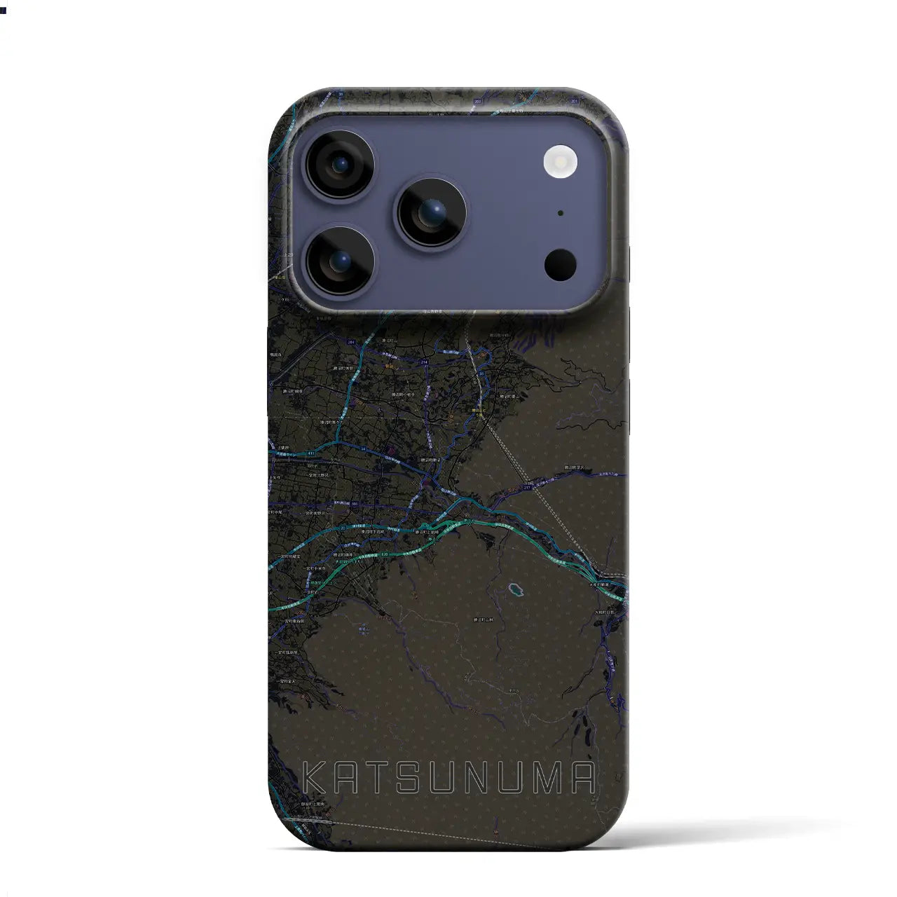 【勝沼(山梨県)】地図柄iPhoneケース(バックカバータイプ)