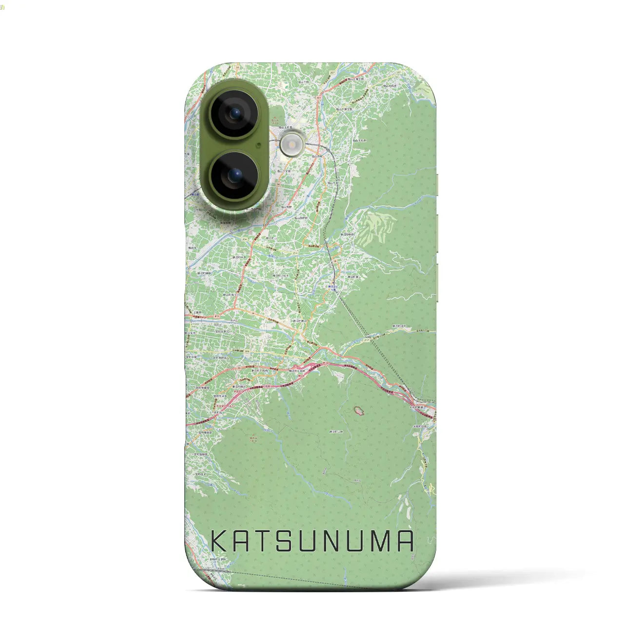 【勝沼(山梨県)】地図柄iPhoneケース(バックカバータイプ)