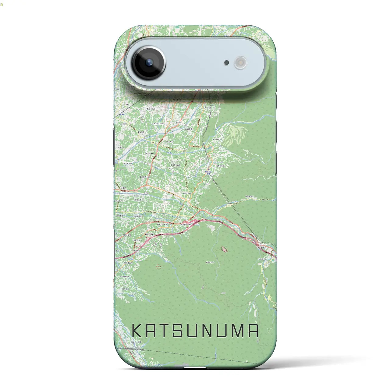 【勝沼(山梨県)】地図柄iPhoneケース(バックカバータイプ)