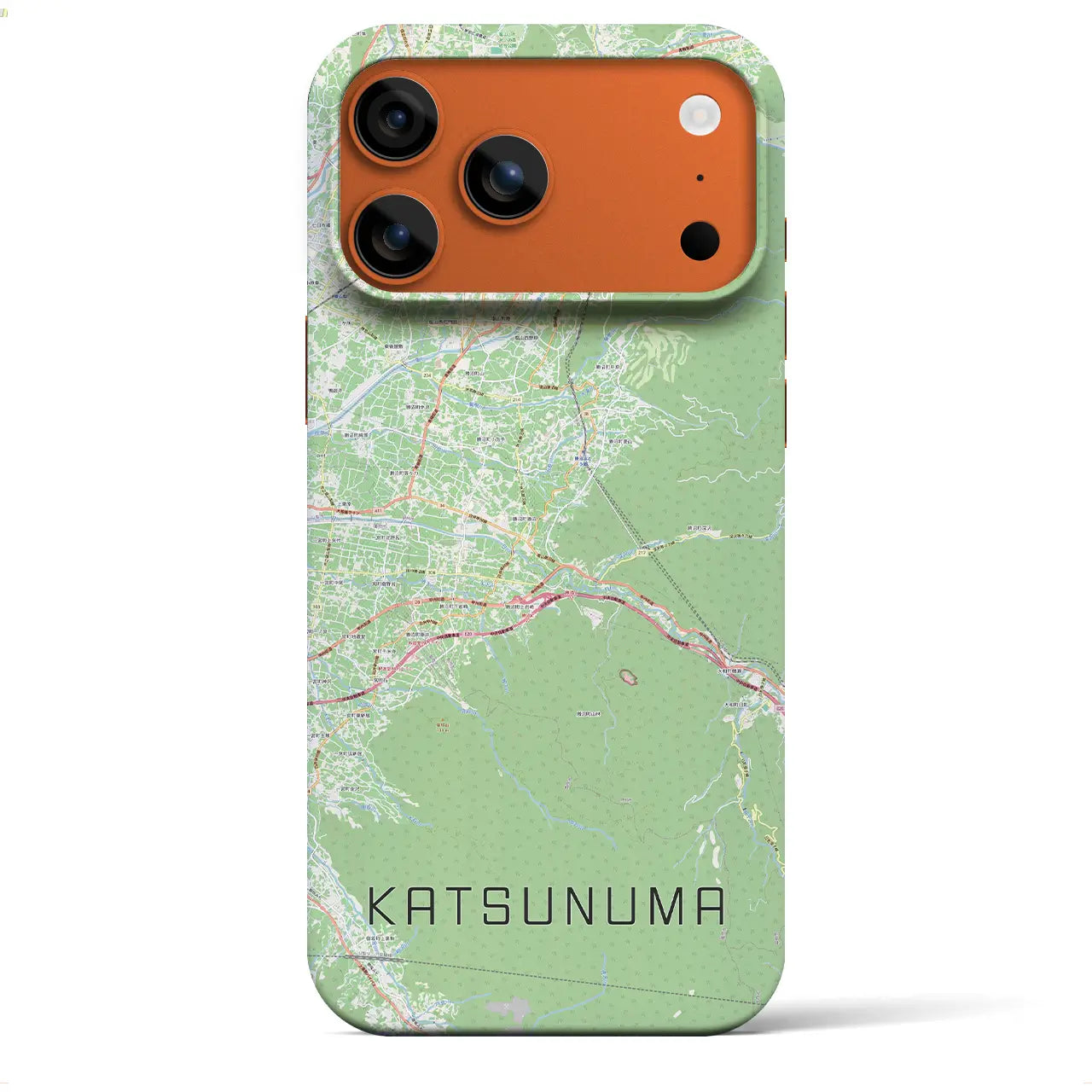 【勝沼(山梨県)】地図柄iPhoneケース(バックカバータイプ)