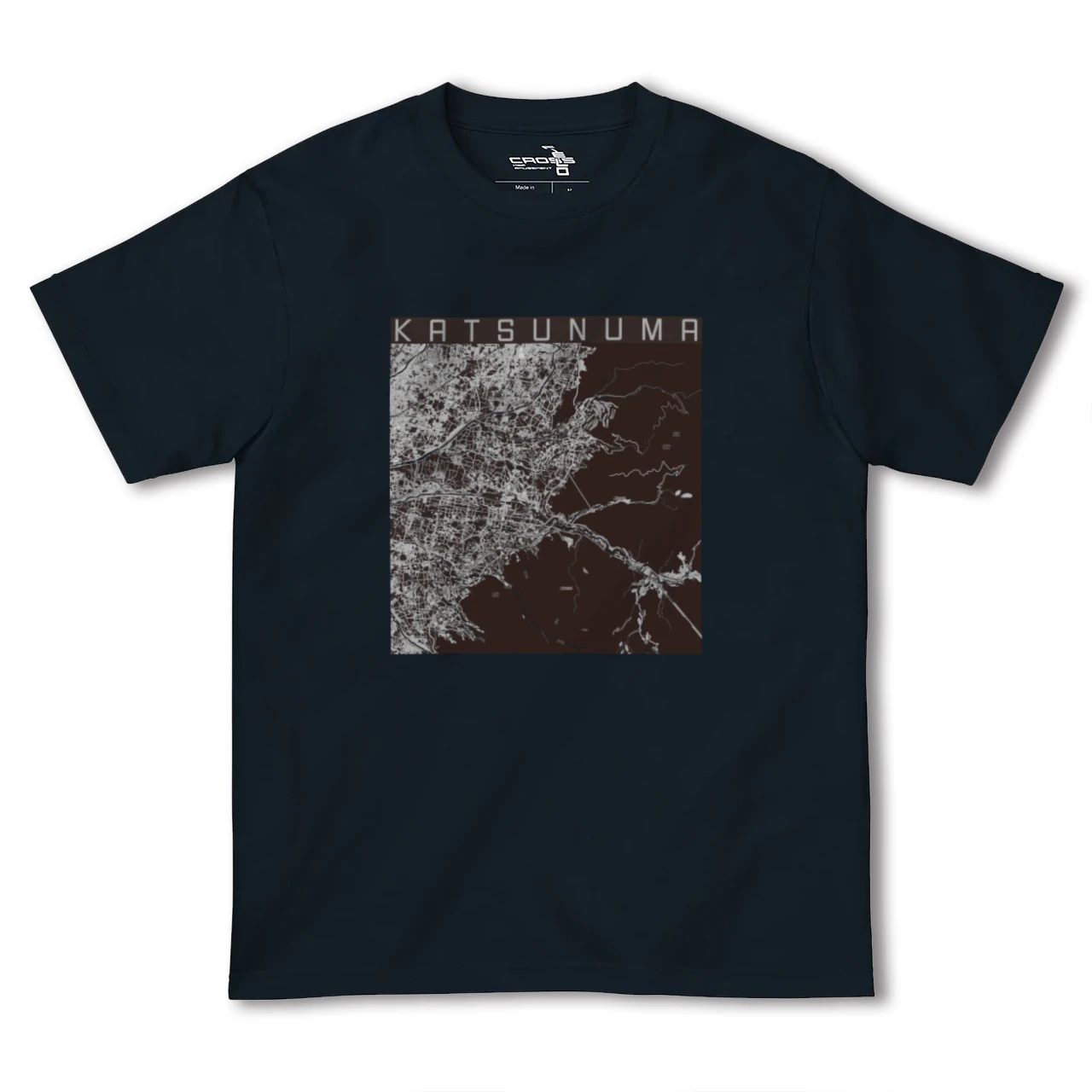 【勝沼(山梨県)】地図柄ヘビーウェイトTシャツ