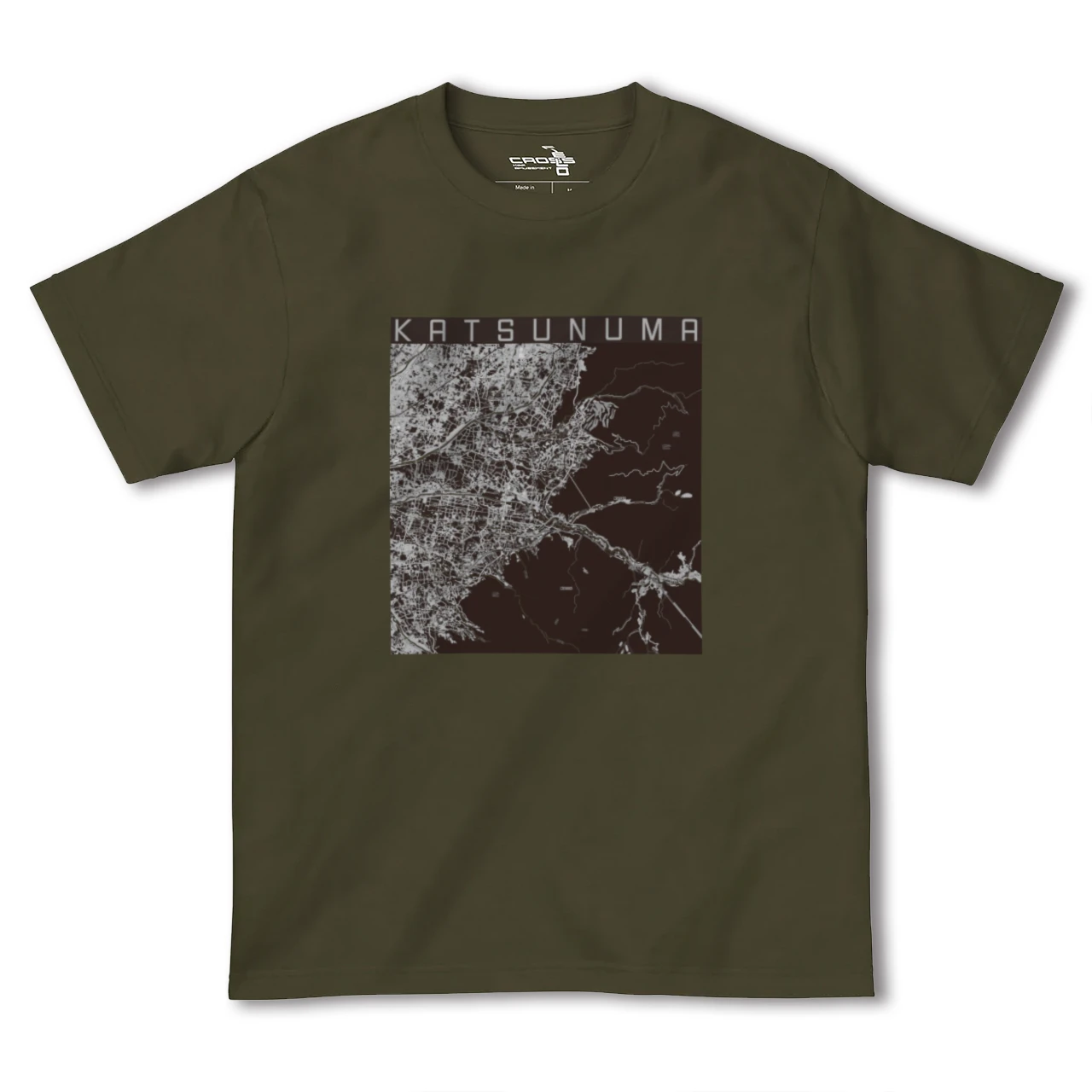 【勝沼(山梨県)】地図柄ヘビーウェイトTシャツ