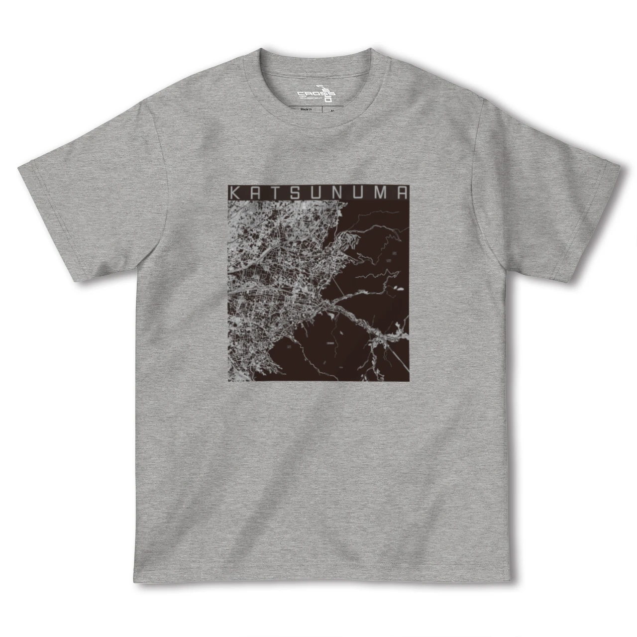 【勝沼(山梨県)】地図柄ヘビーウェイトTシャツ