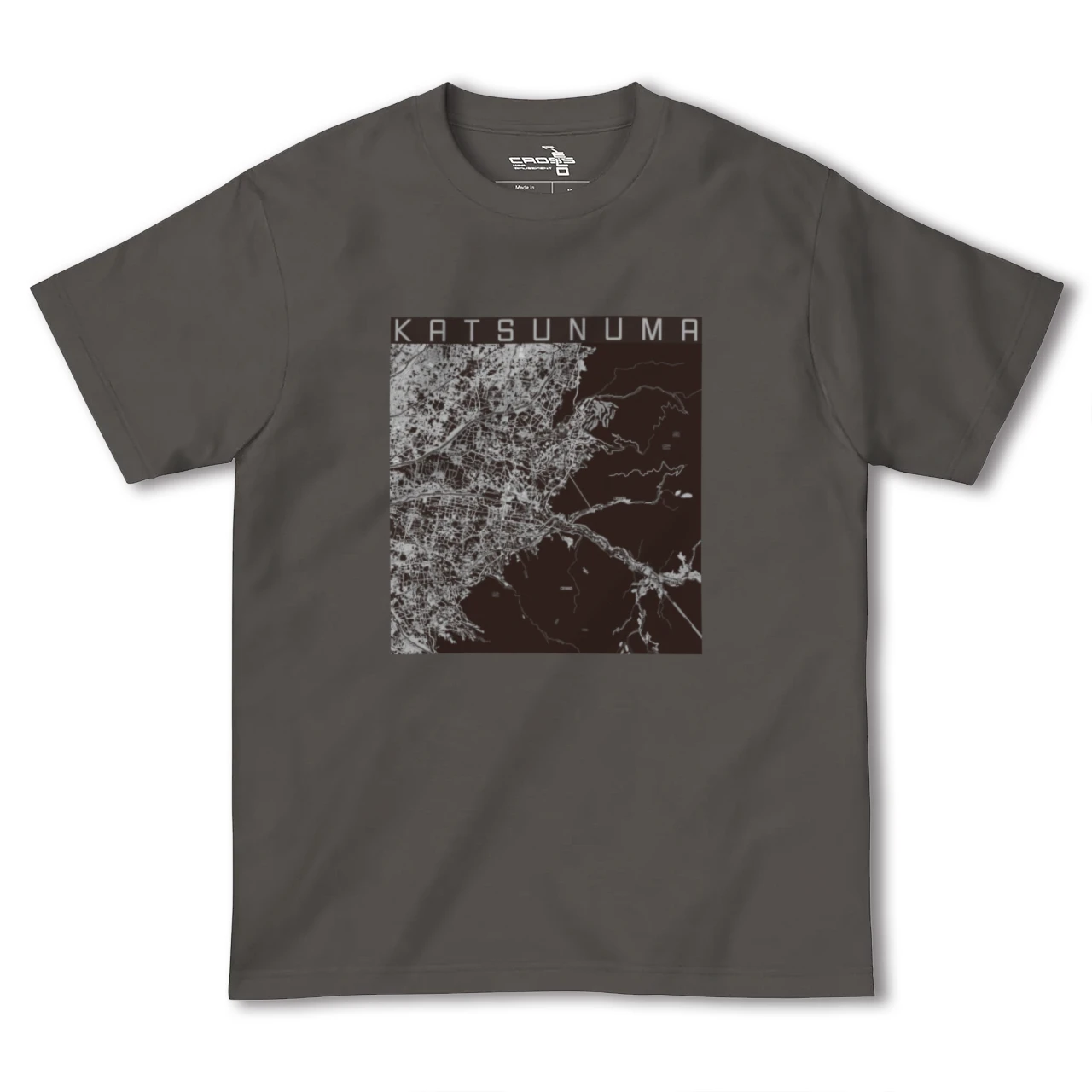 【勝沼(山梨県)】地図柄ヘビーウェイトTシャツ