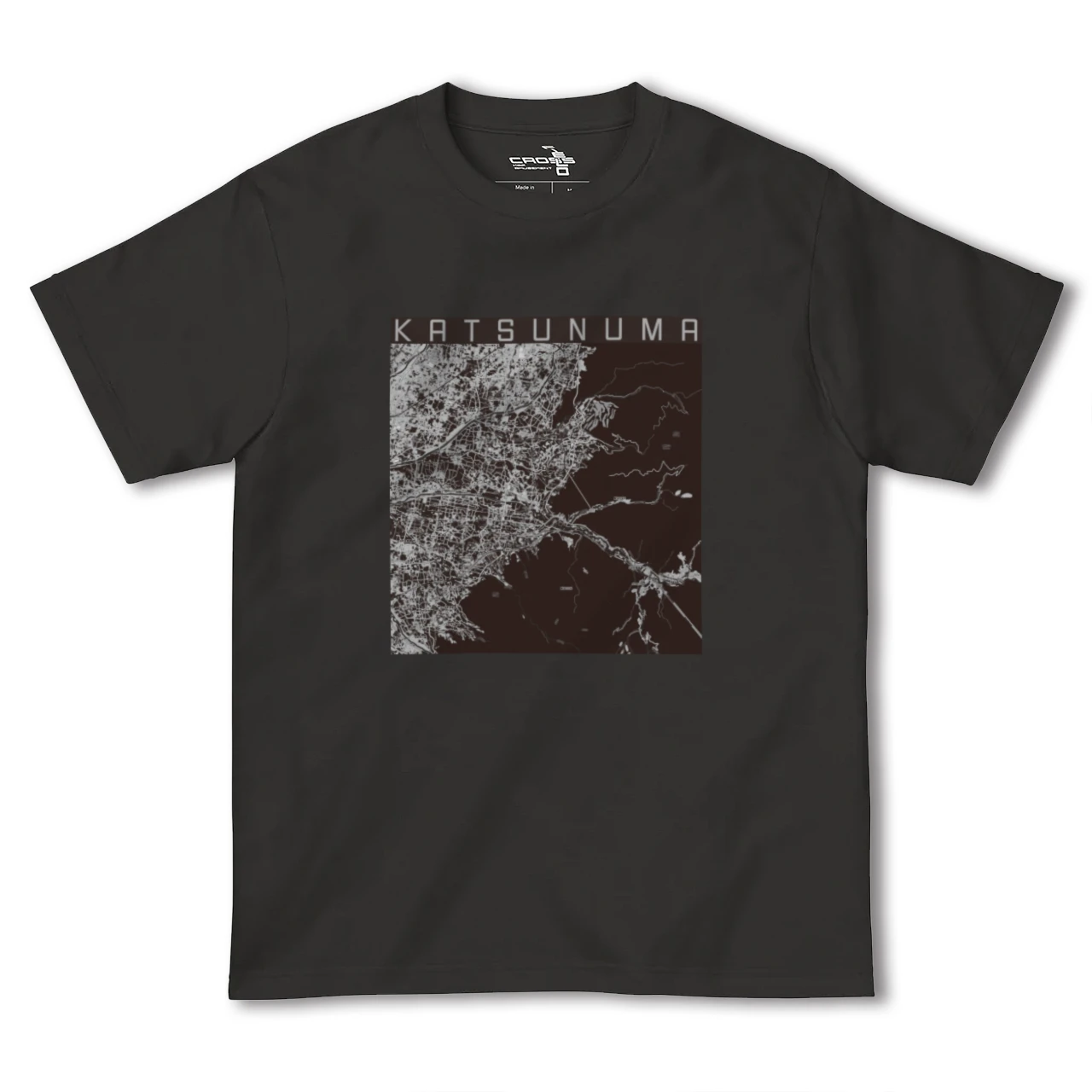 【勝沼(山梨県)】地図柄ヘビーウェイトTシャツ