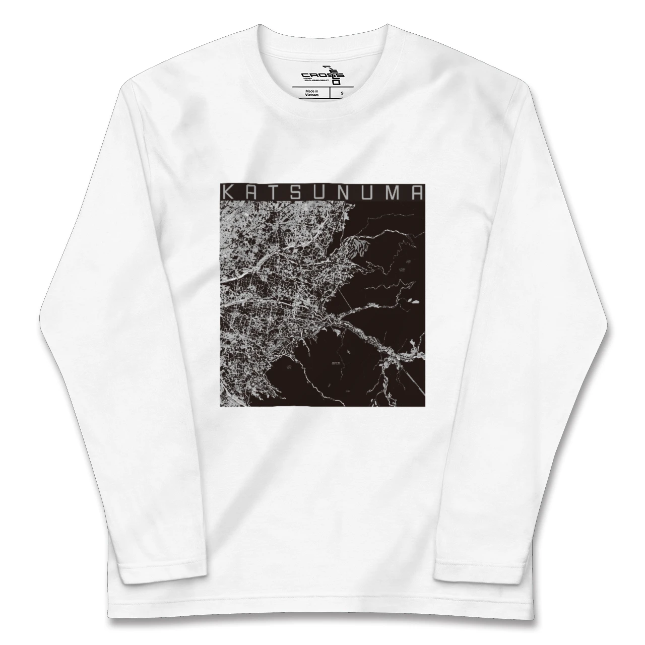 【勝沼(山梨県)】地図柄ロングスリーブTシャツ
