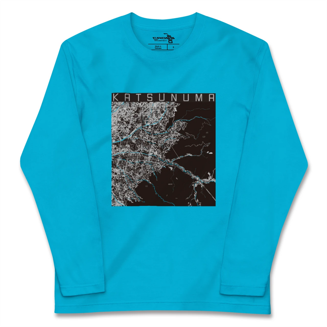 【勝沼(山梨県)】地図柄ロングスリーブTシャツ