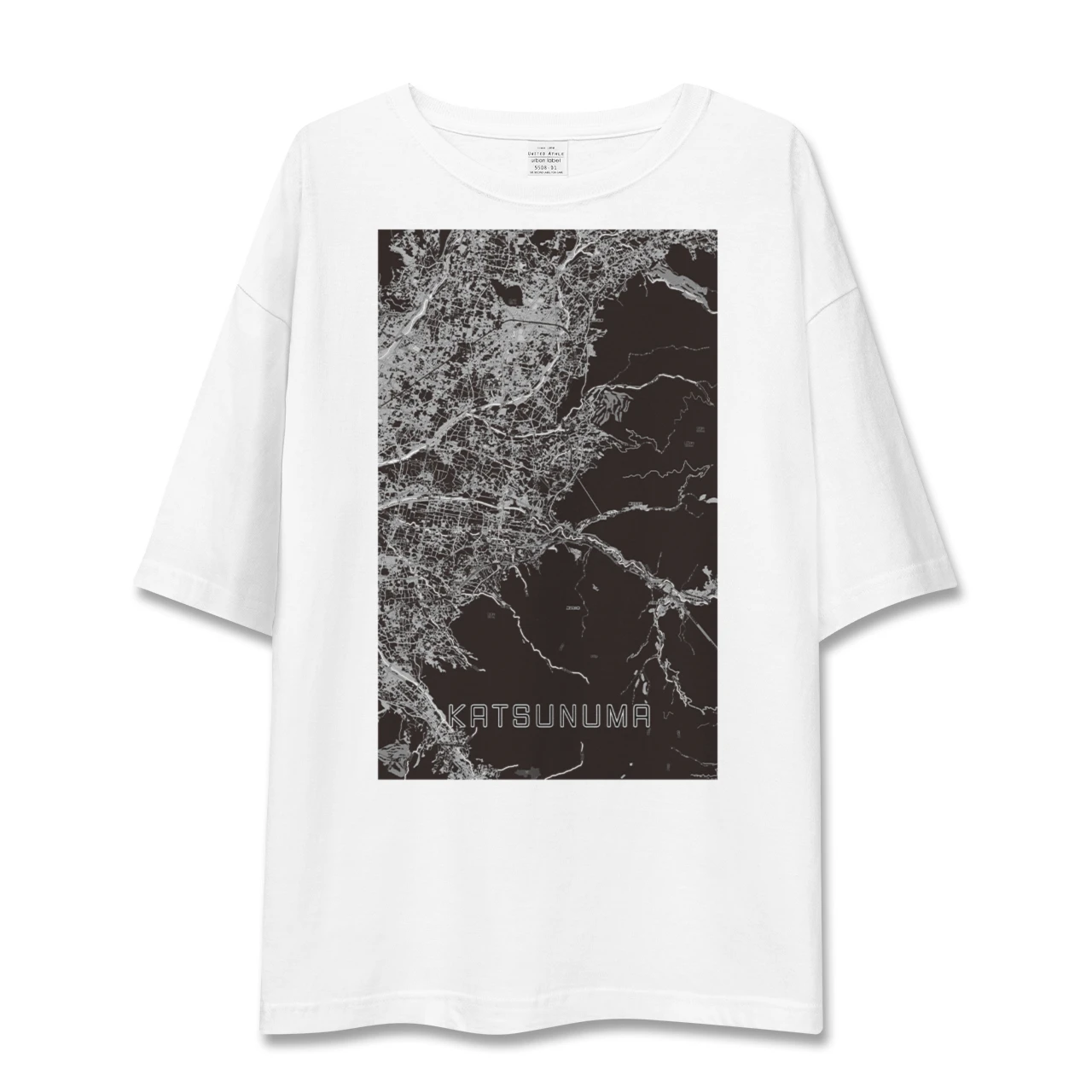 【勝沼(山梨県)】地図柄ビッグシルエットTシャツ