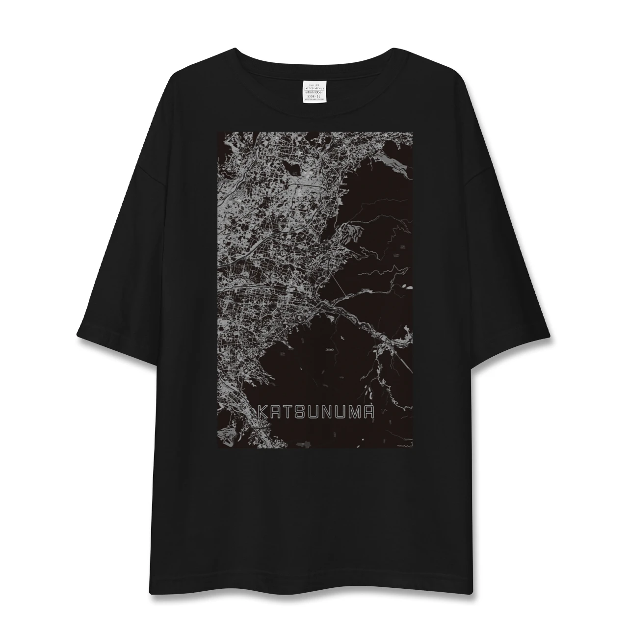 【勝沼(山梨県)】地図柄ビッグシルエットTシャツ