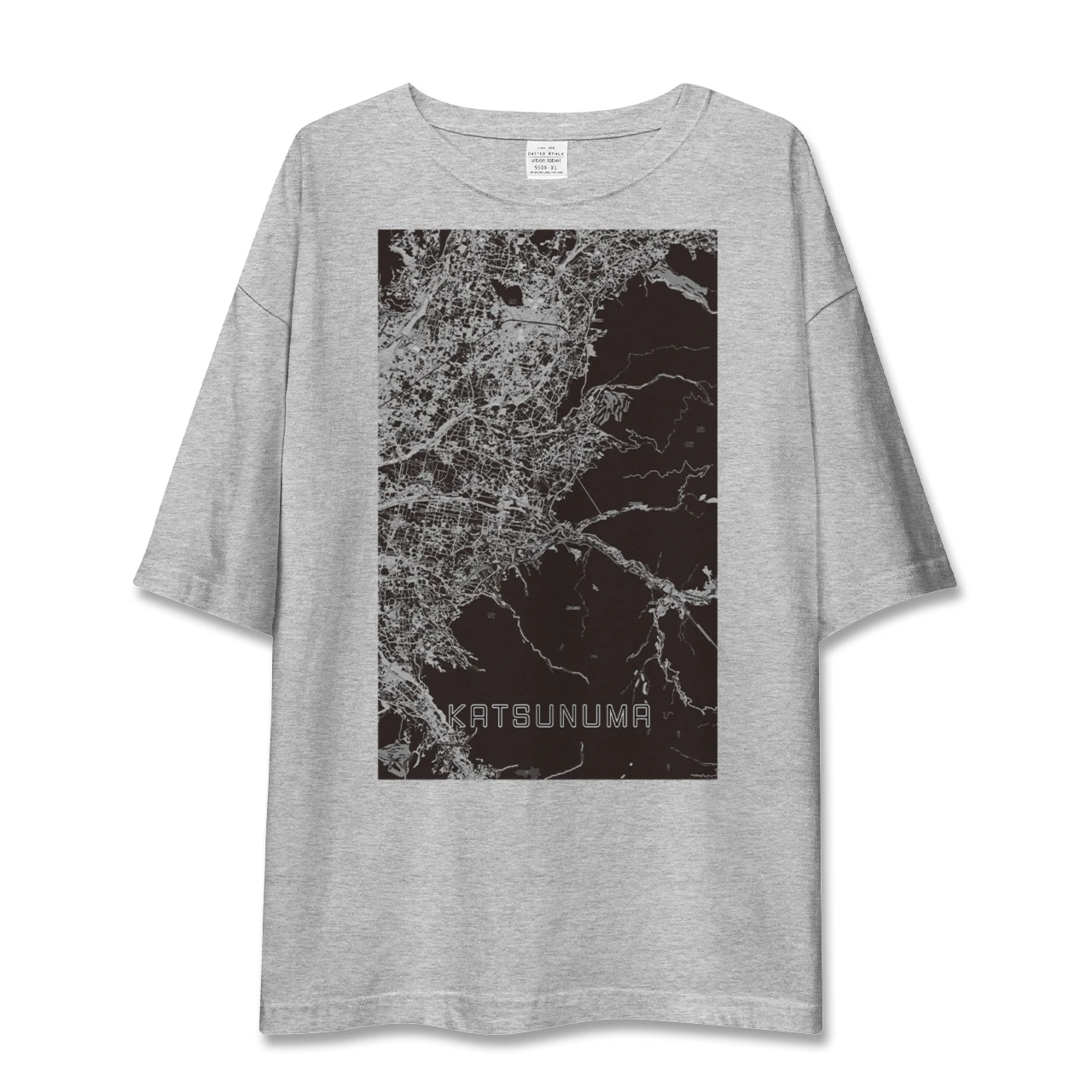 【勝沼(山梨県)】地図柄ビッグシルエットTシャツ