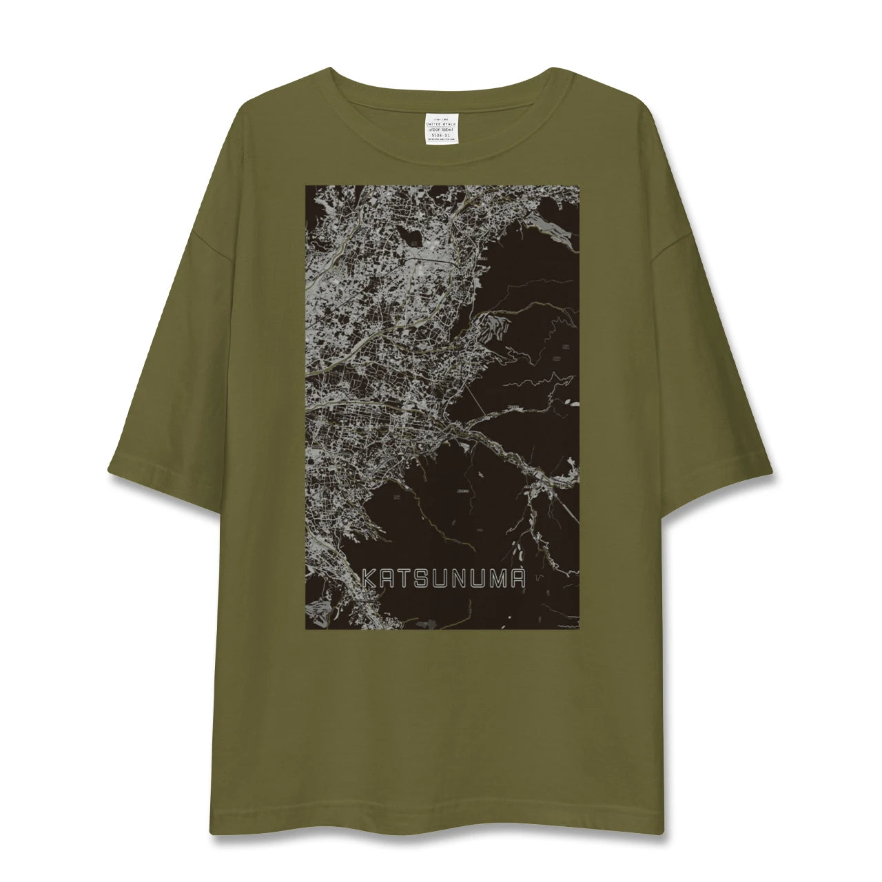 【勝沼(山梨県)】地図柄ビッグシルエットTシャツ