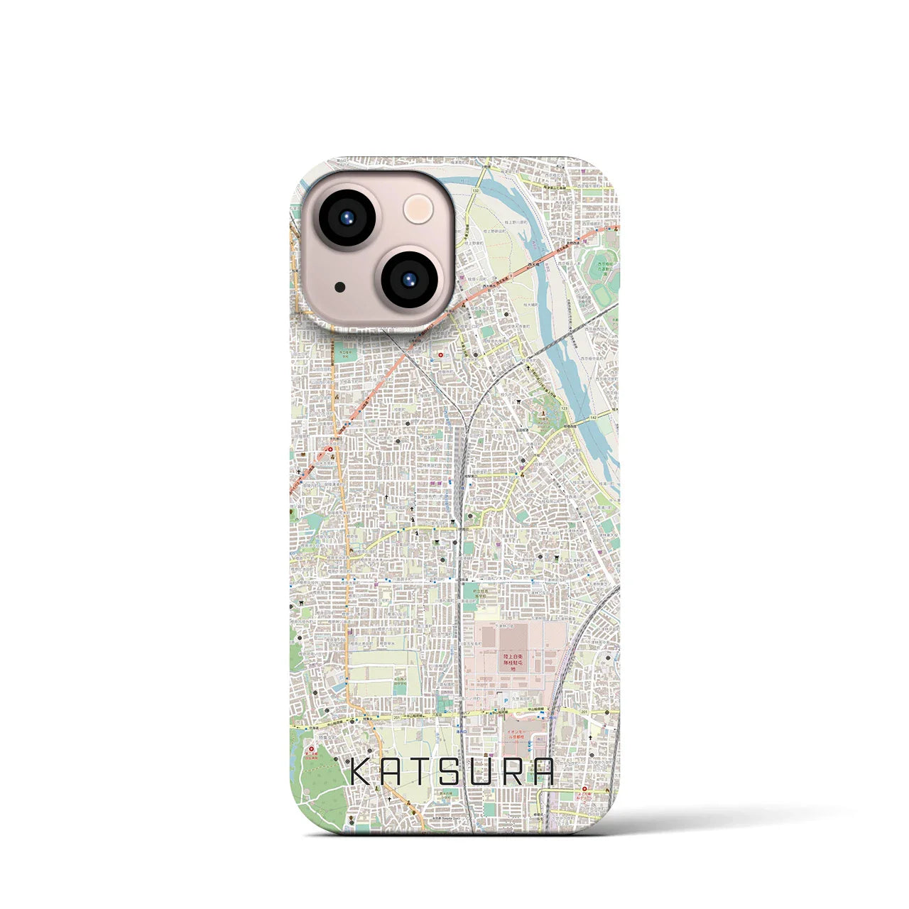 【桂(京都府)】地図柄iPhoneケース(バックカバータイプ)