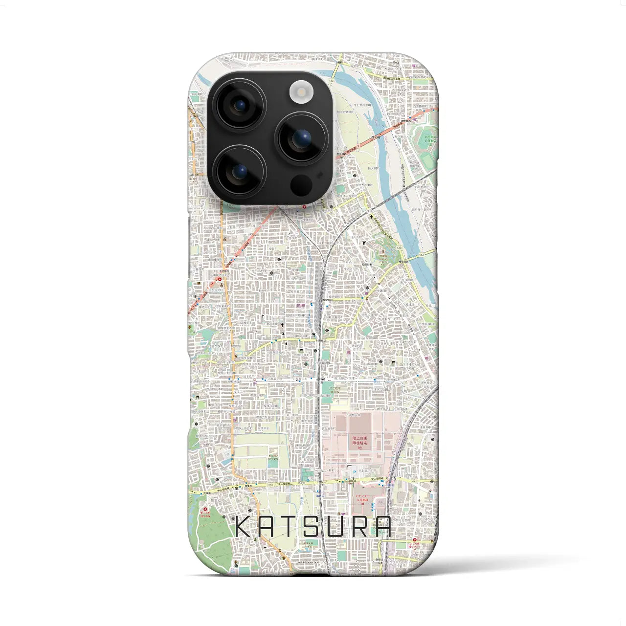 【桂(京都府)】地図柄iPhoneケース(バックカバータイプ)