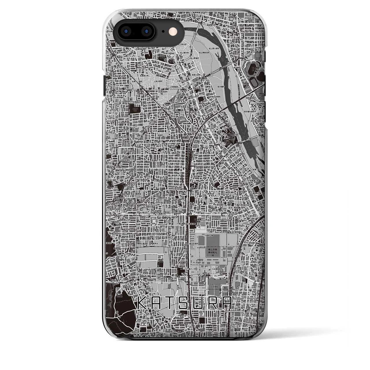 【桂(京都府)】地図柄iPhoneケース(クリアタイプ)