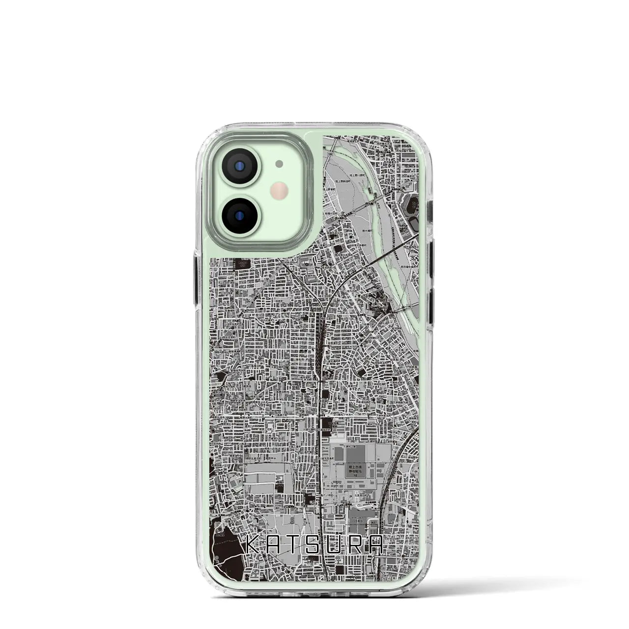 【桂(京都府)】地図柄iPhoneケース(MagSafeタイプ)
