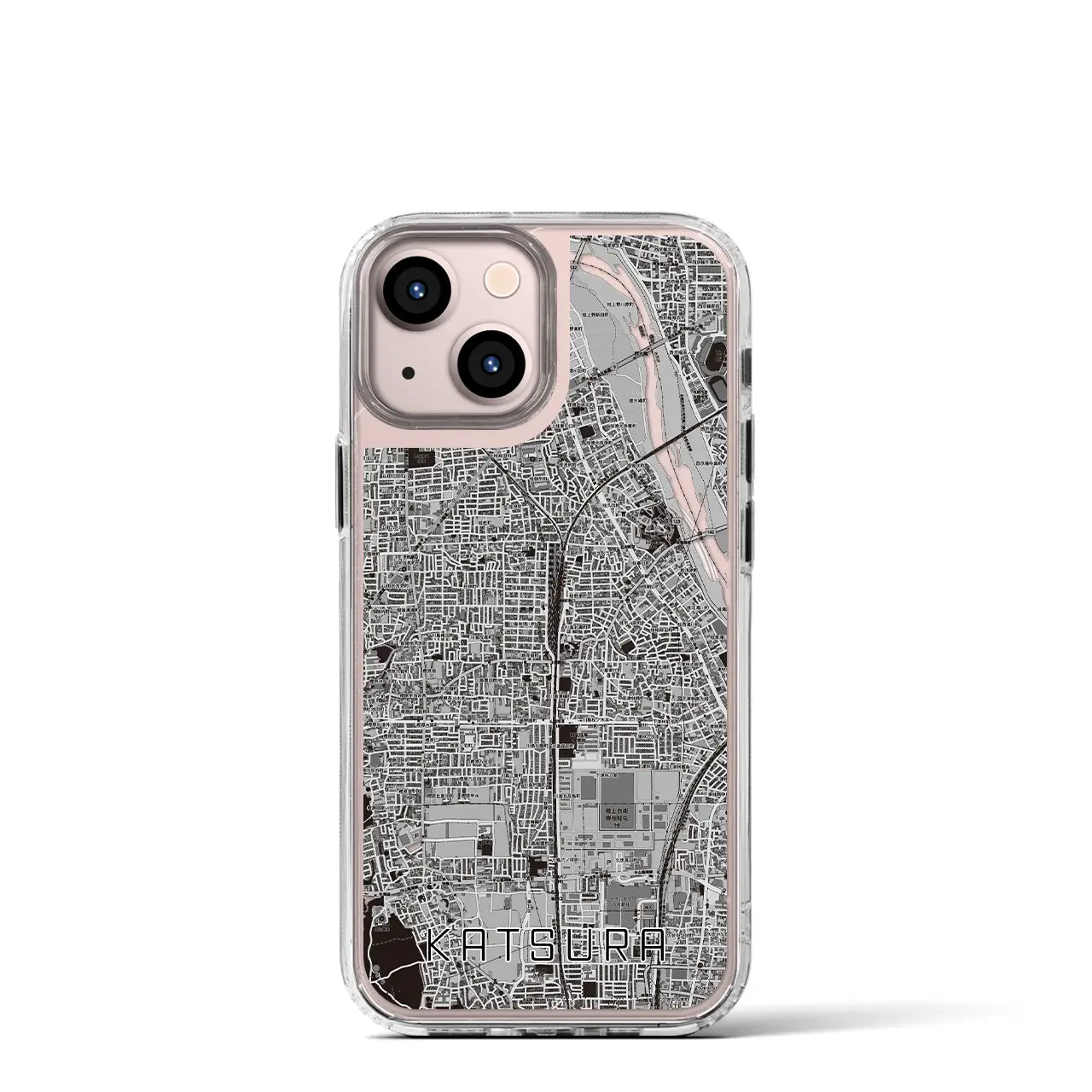 【桂(京都府)】地図柄iPhoneケース(MagSafeタイプ)