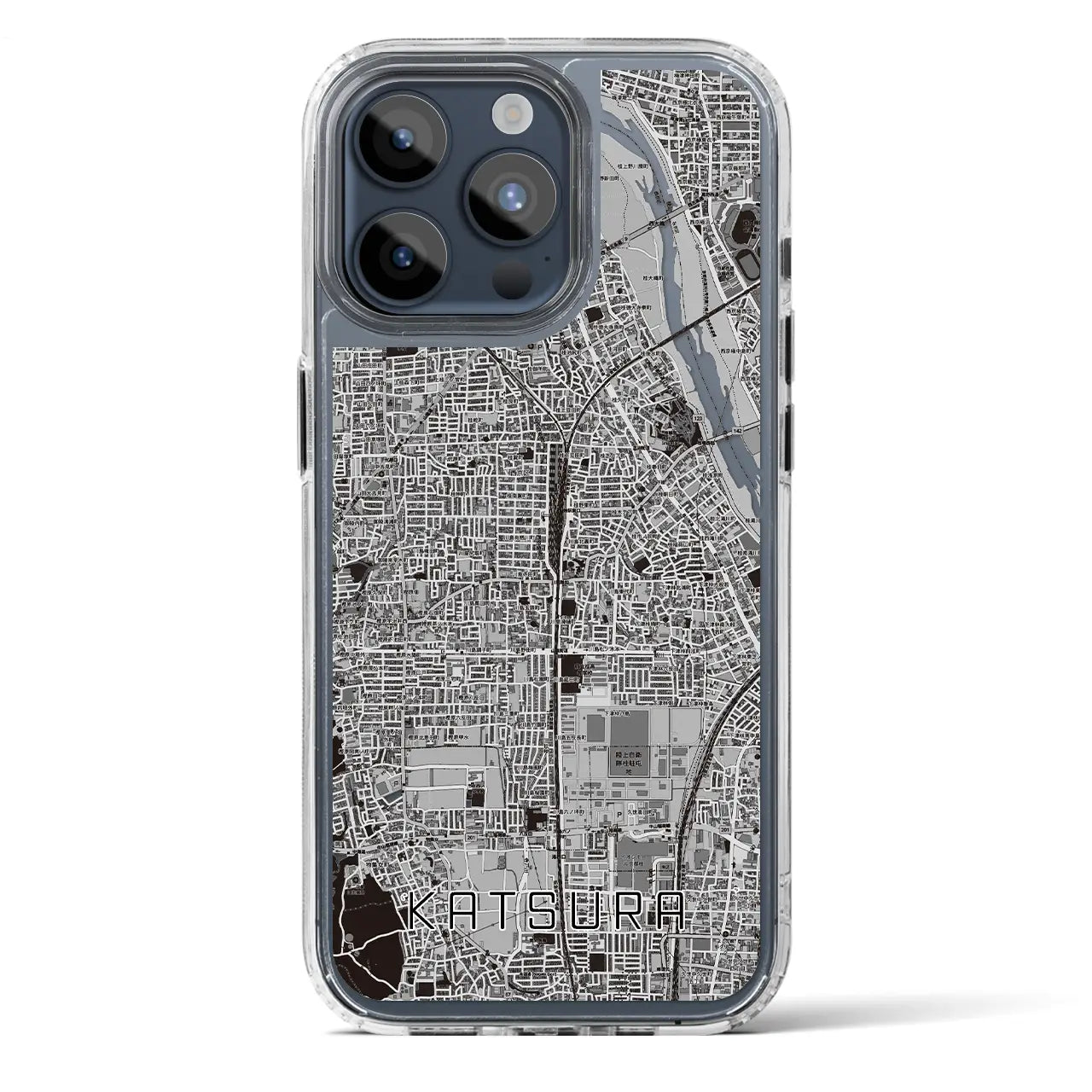 【桂(京都府)】地図柄iPhoneケース(MagSafeタイプ)