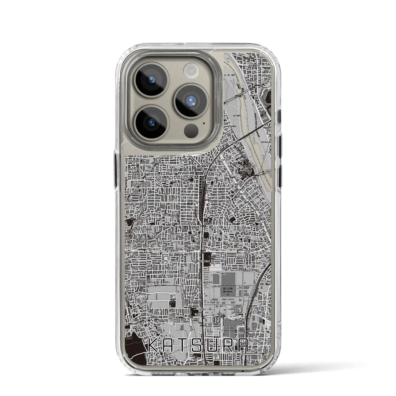 【桂(京都府)】地図柄iPhoneケース(MagSafeタイプ)
