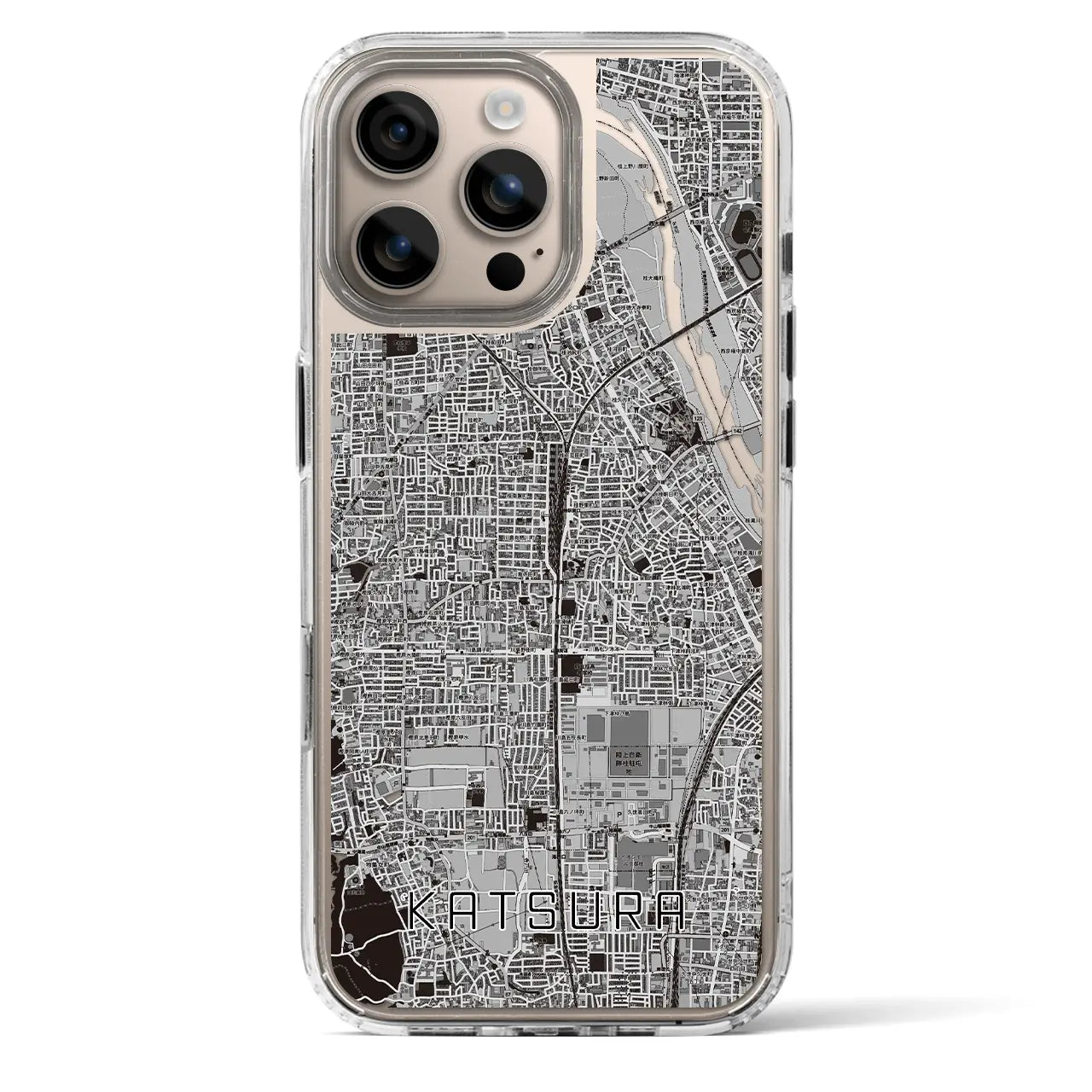 【桂(京都府)】地図柄iPhoneケース(MagSafeタイプ)