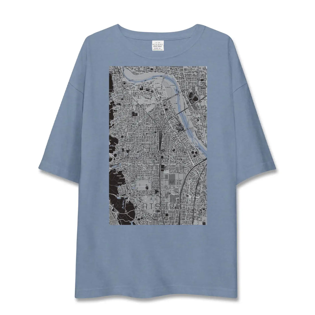 【桂(京都府)】地図柄ビッグシルエットTシャツ