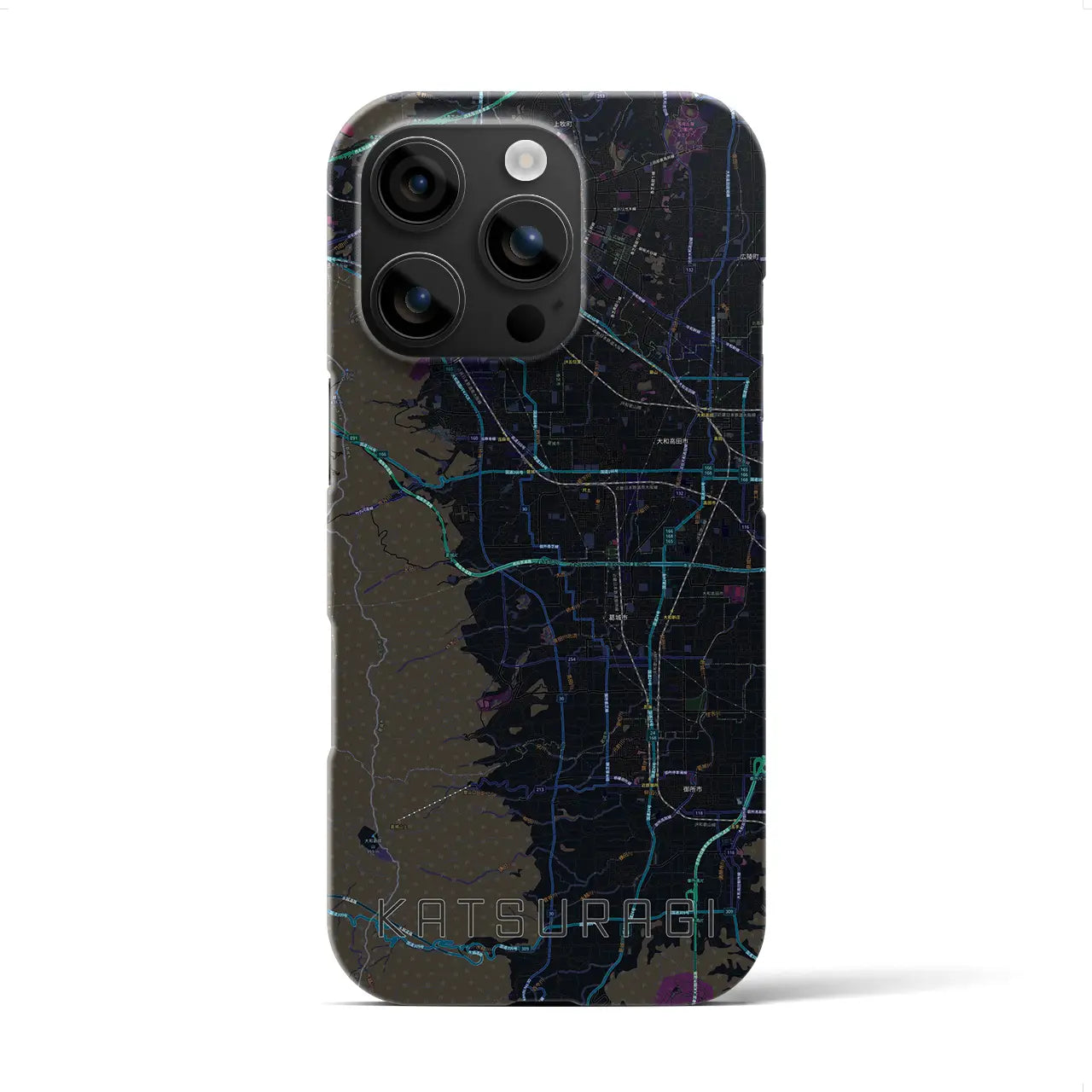 【葛城(奈良県)】地図柄iPhoneケース(バックカバータイプ)