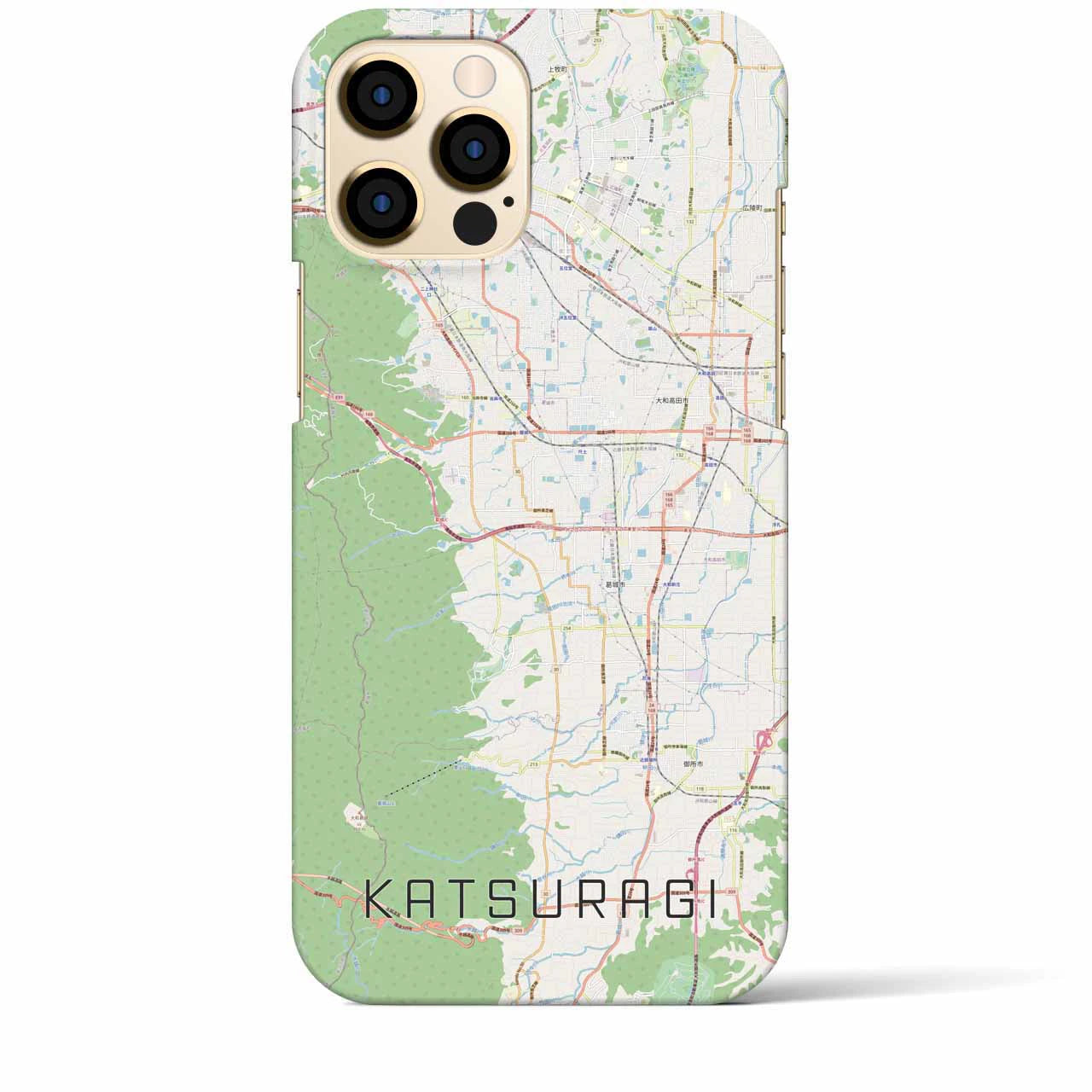 【葛城(奈良県)】地図柄iPhoneケース(バックカバータイプ)