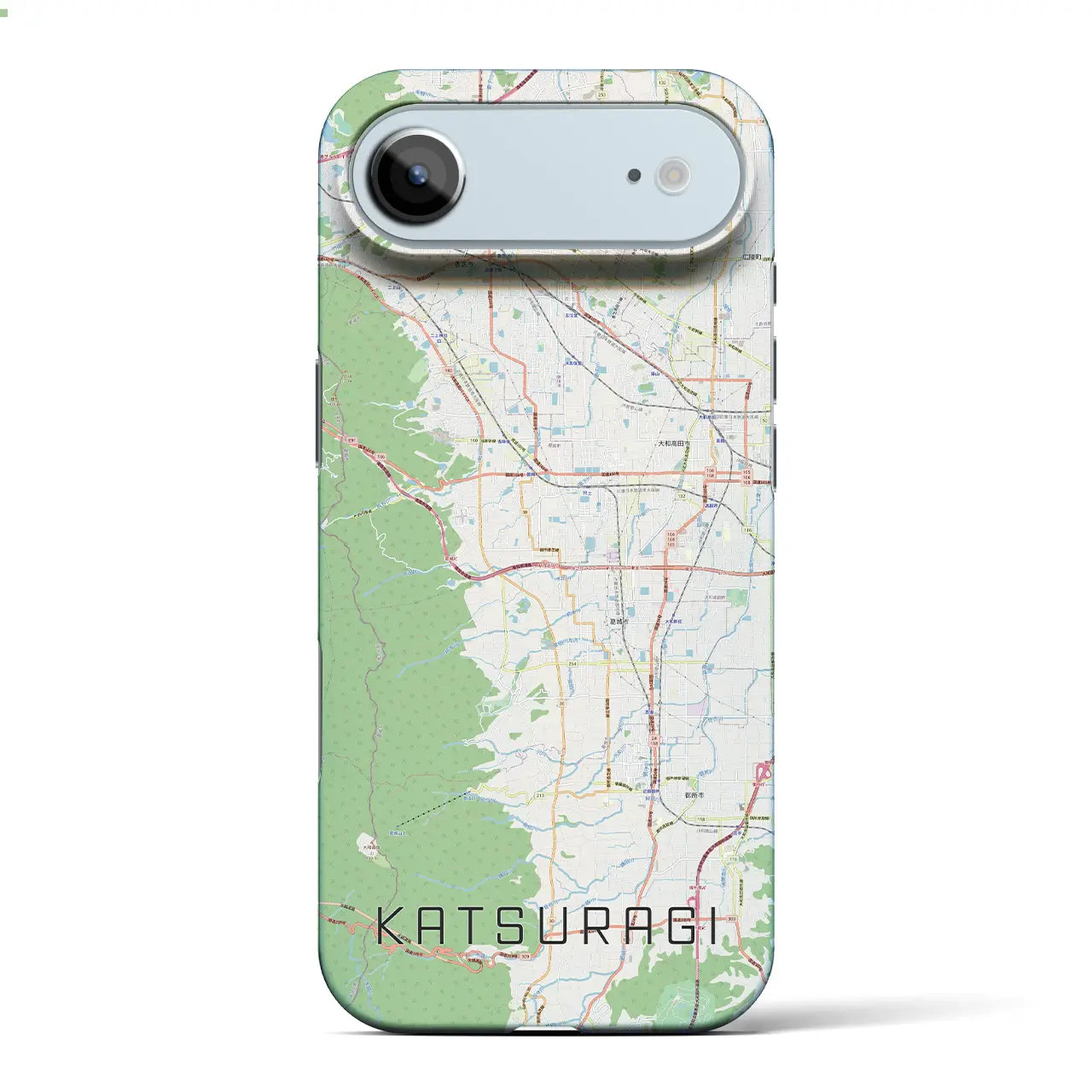 【葛城(奈良県)】地図柄iPhoneケース(バックカバータイプ)