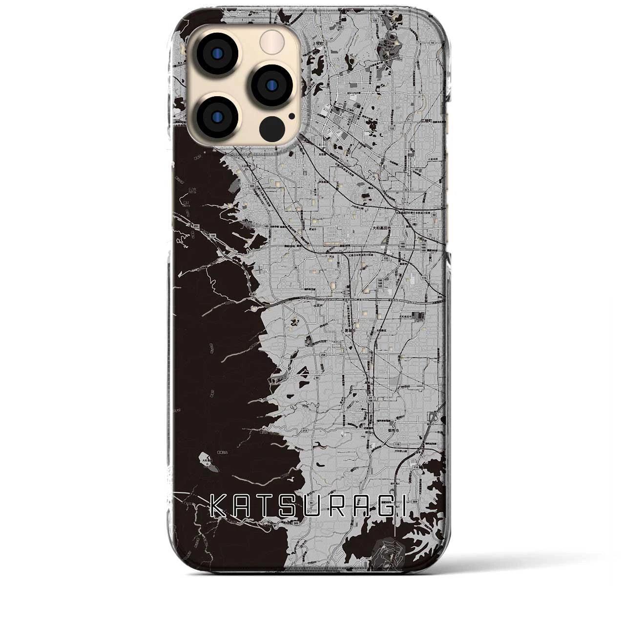 【葛城(奈良県)】地図柄iPhoneケース(クリアタイプ)