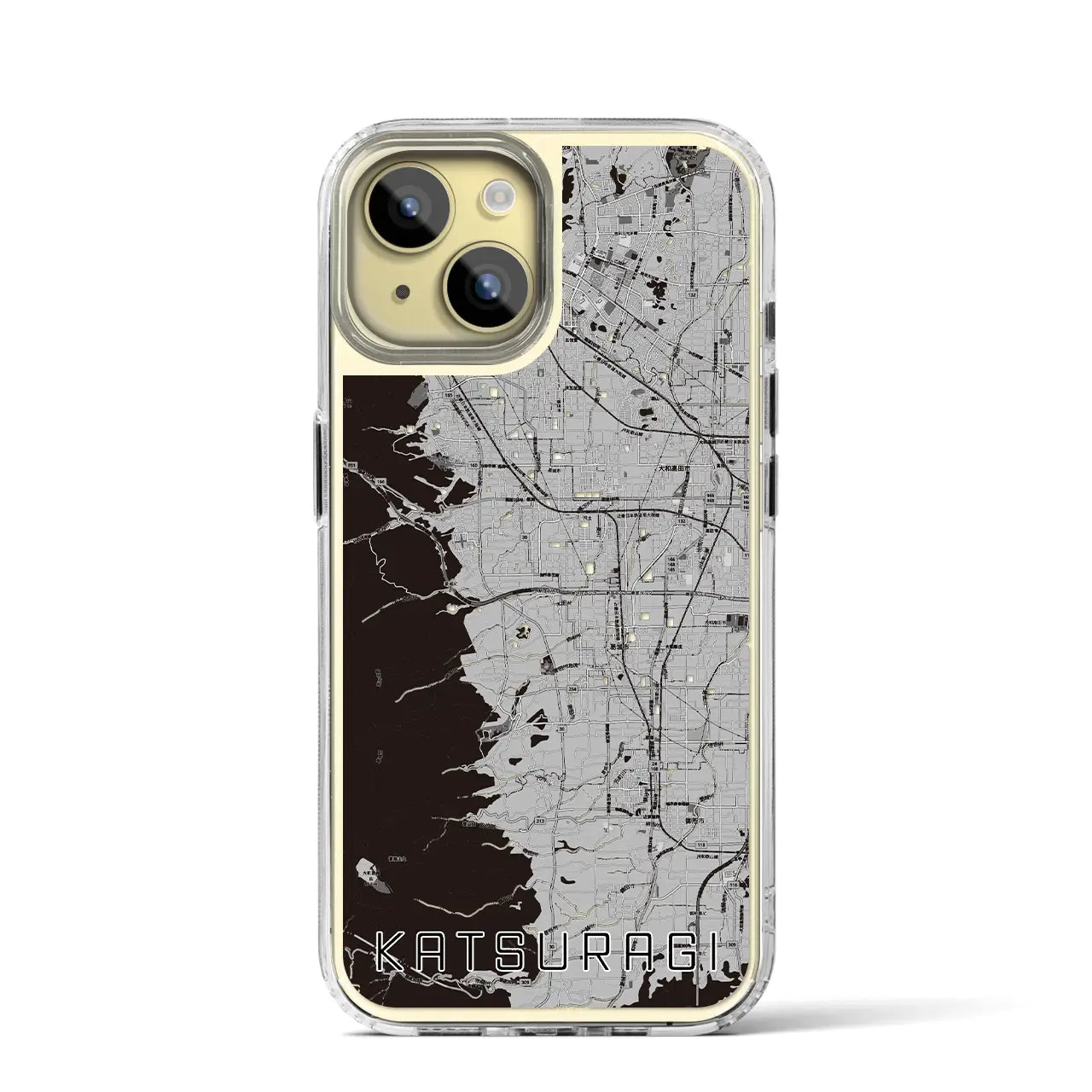 【葛城(奈良県)】地図柄iPhoneケース(MagSafeタイプ)