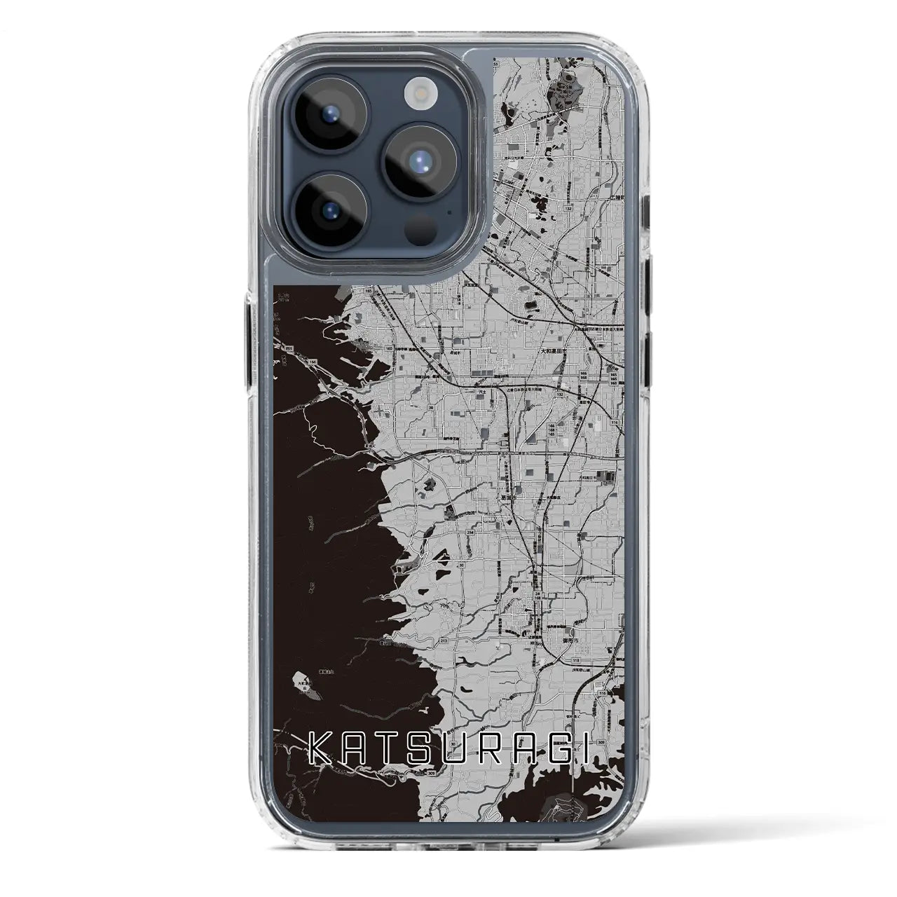 【葛城(奈良県)】地図柄iPhoneケース(MagSafeタイプ)