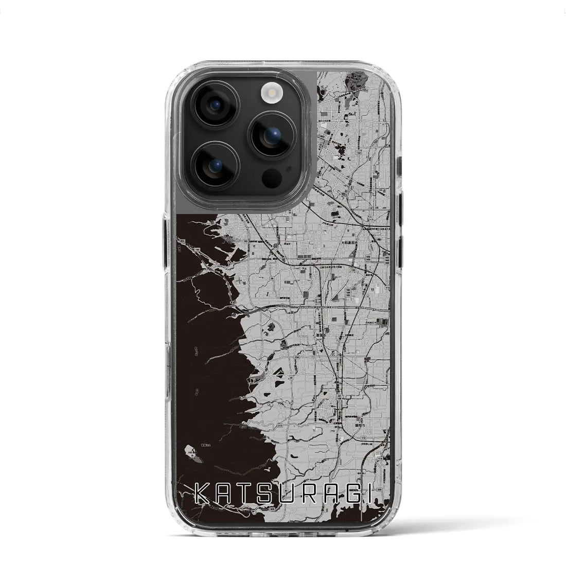 【葛城(奈良県)】地図柄iPhoneケース(MagSafeタイプ)