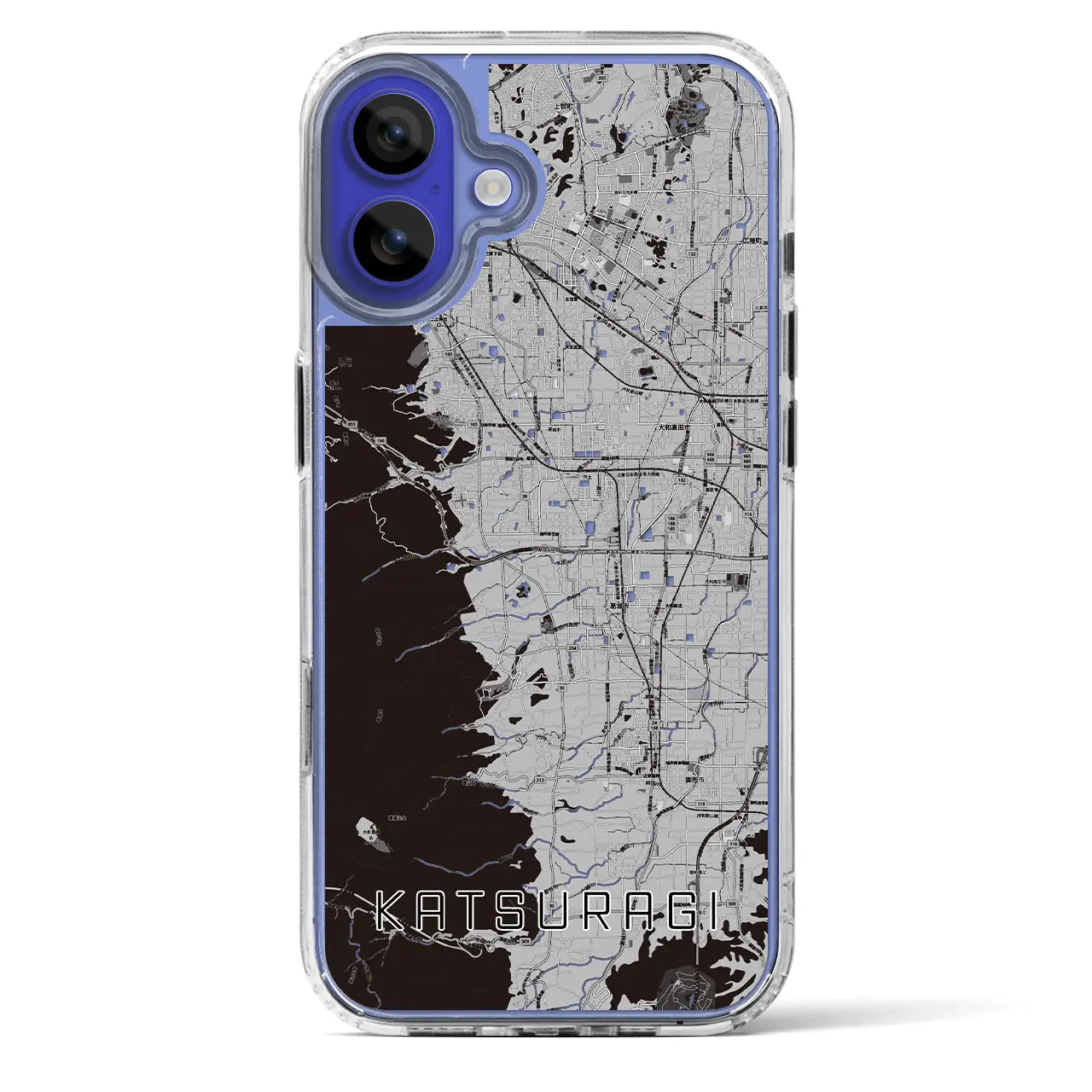 【葛城(奈良県)】地図柄iPhoneケース(MagSafeタイプ)
