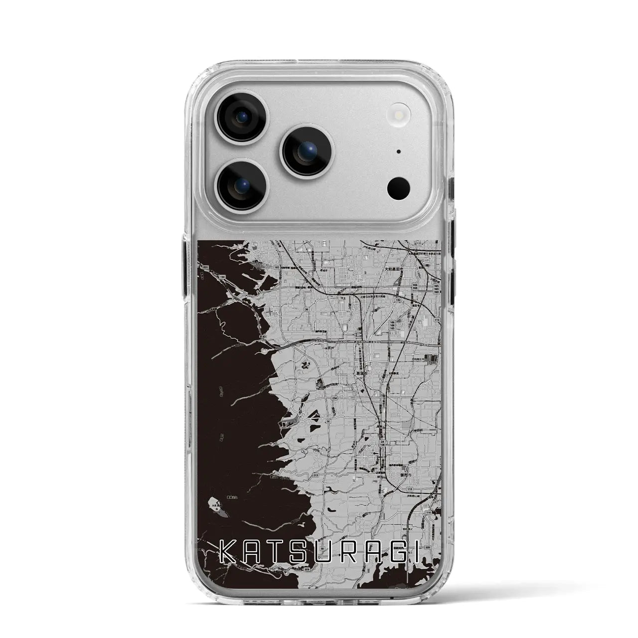 【葛城(奈良県)】地図柄iPhoneケース(MagSafeタイプ)