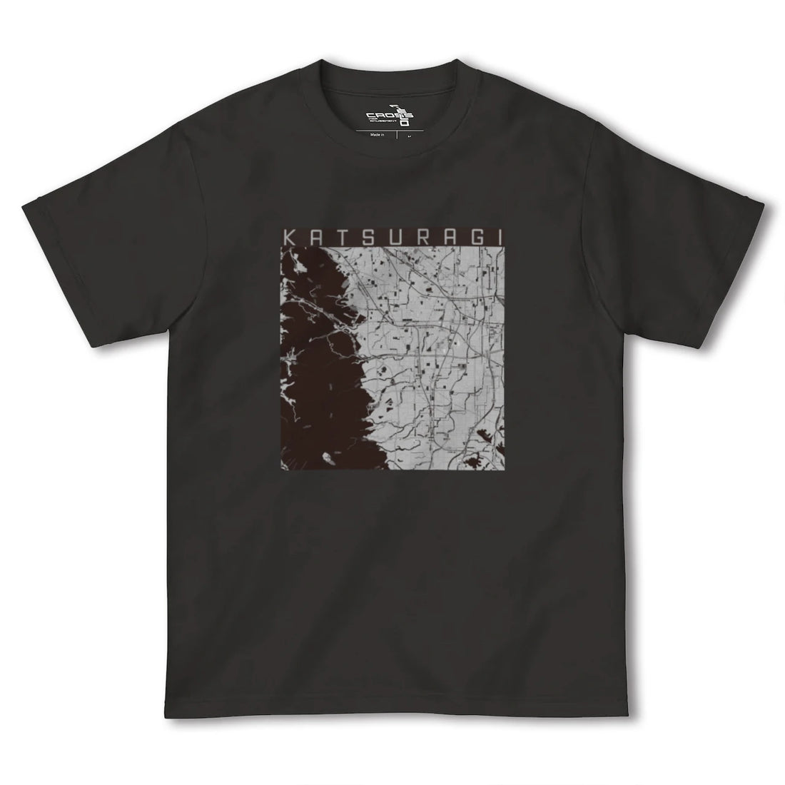 【葛城(奈良県)】地図柄ヘビーウェイトTシャツ