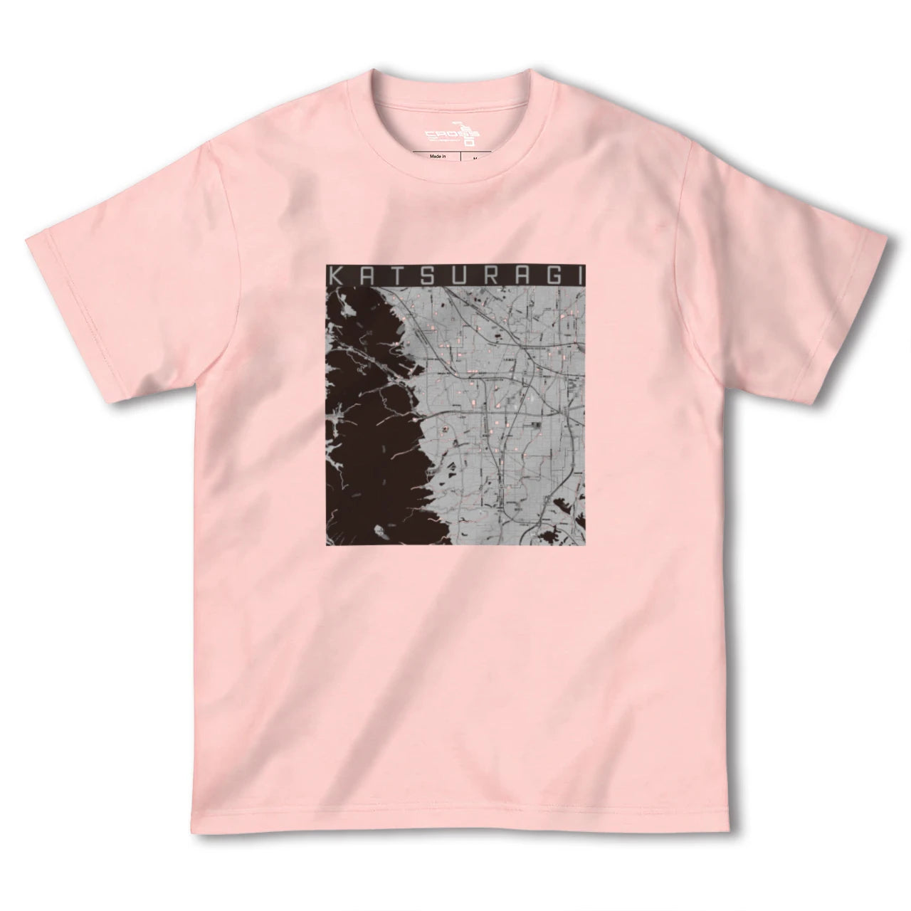 【葛城(奈良県)】地図柄ヘビーウェイトTシャツ