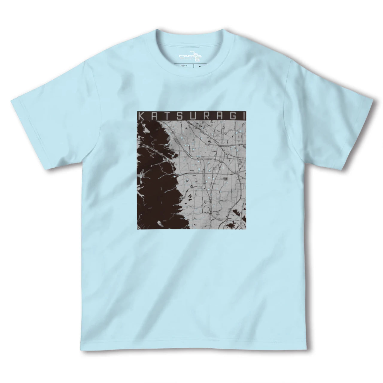 【葛城(奈良県)】地図柄ヘビーウェイトTシャツ