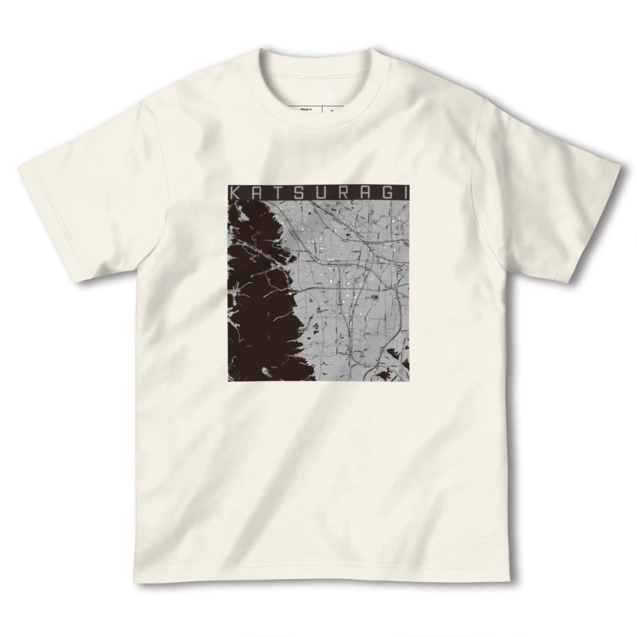 【葛城(奈良県)】地図柄ヘビーウェイトTシャツ