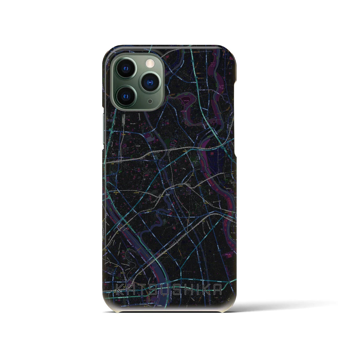 【葛飾(東京都)】地図柄iPhoneケース(バックカバータイプ)
