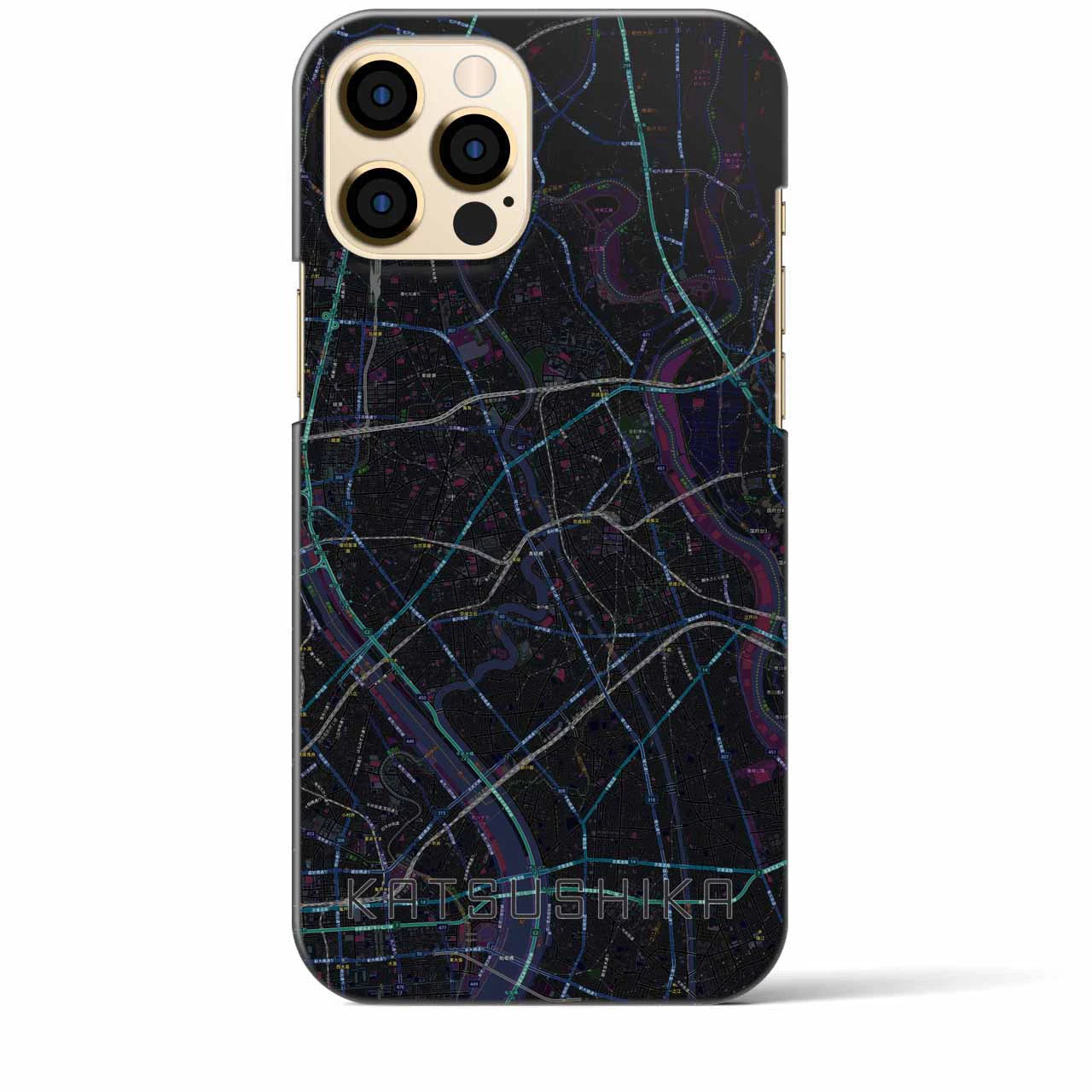 【葛飾(東京都)】地図柄iPhoneケース(バックカバータイプ)