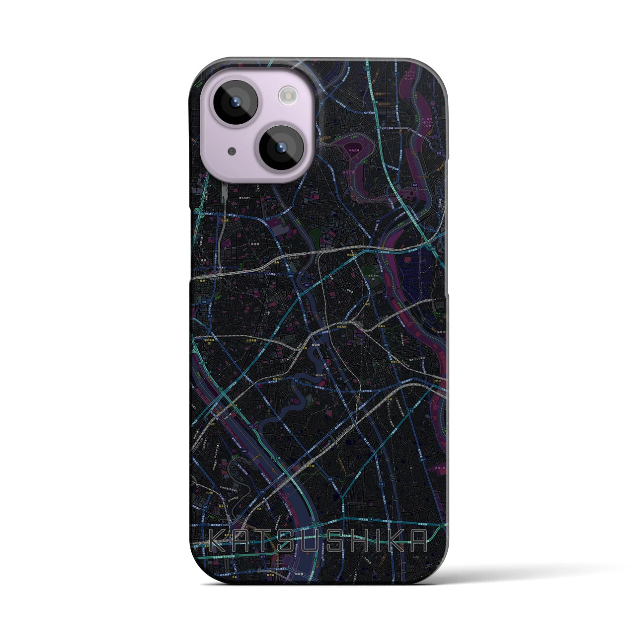 【葛飾(東京都)】地図柄iPhoneケース(バックカバータイプ)