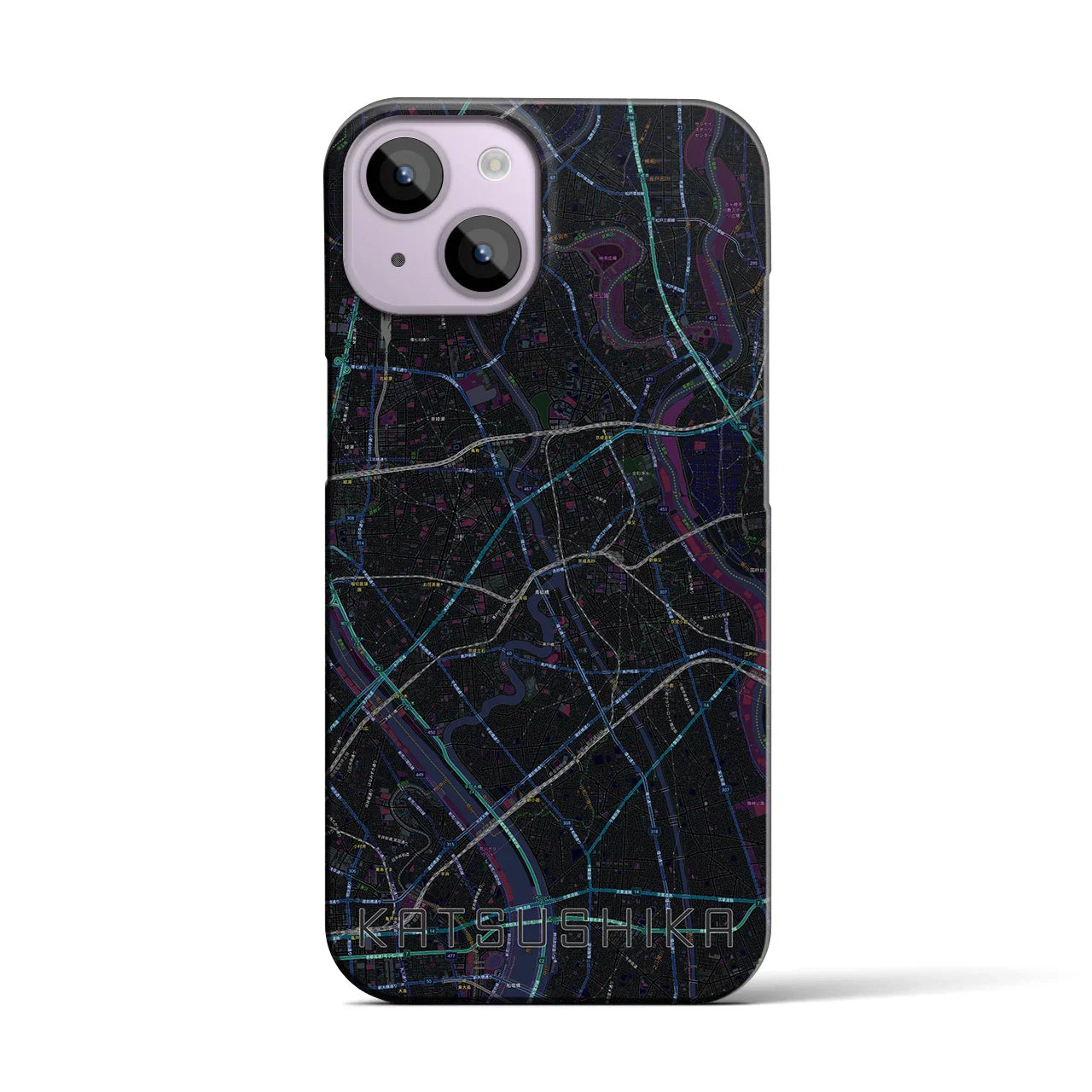 【葛飾(東京都)】地図柄iPhoneケース(バックカバータイプ)
